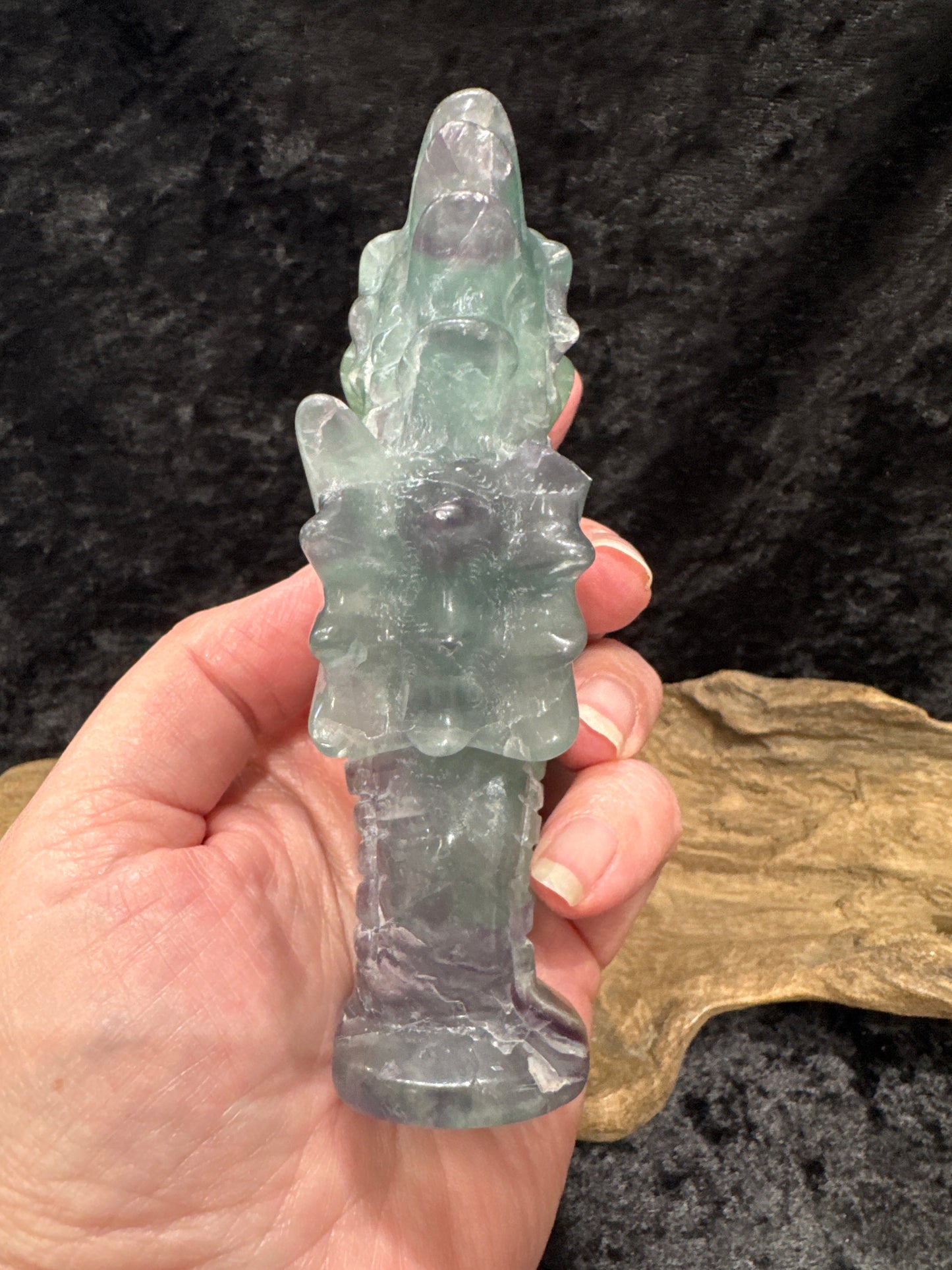 Fluorite seahorse