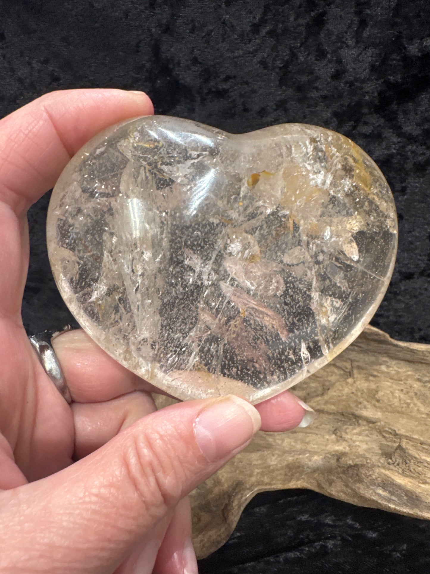 Smokey Quartz hearts