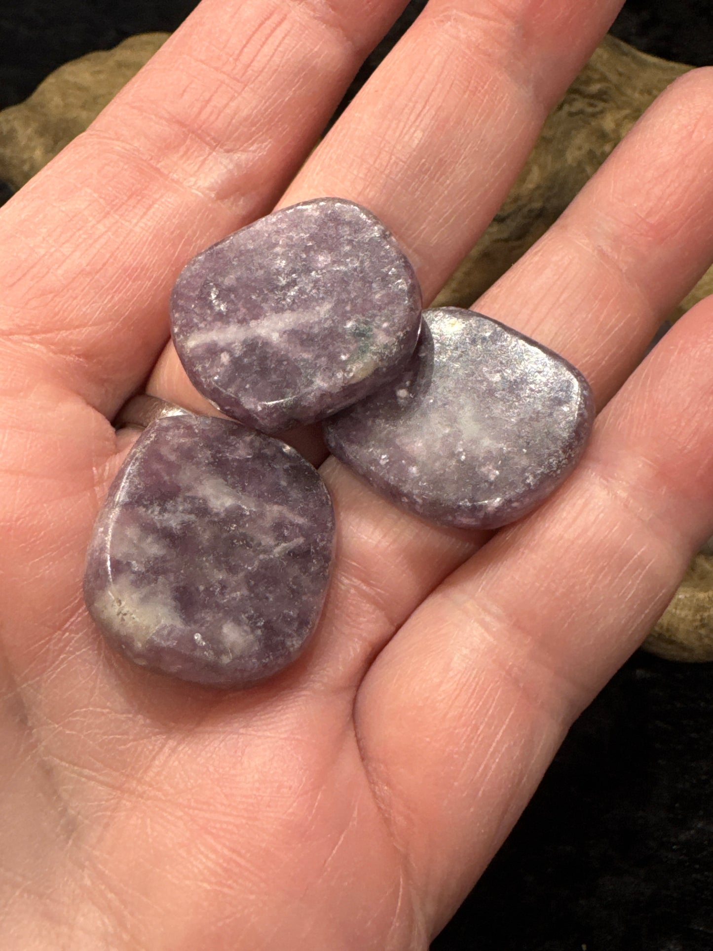 Lepidolite disk - small