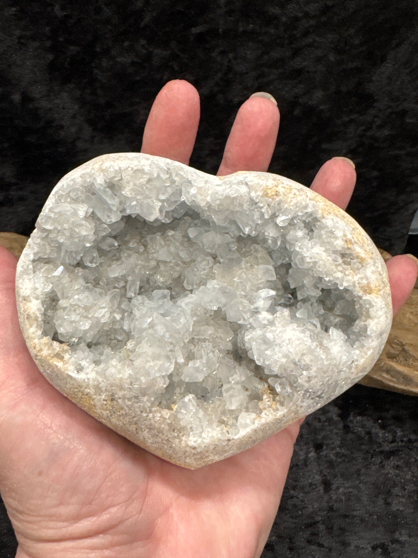 Celestite heart