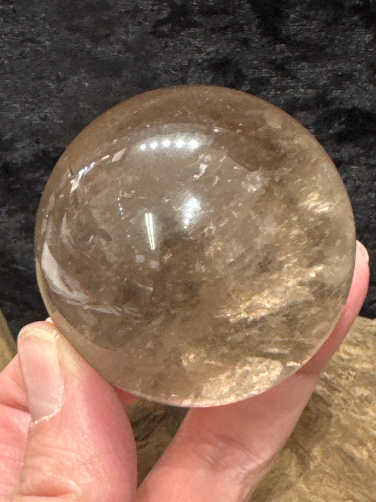 Smokey quartz sphere