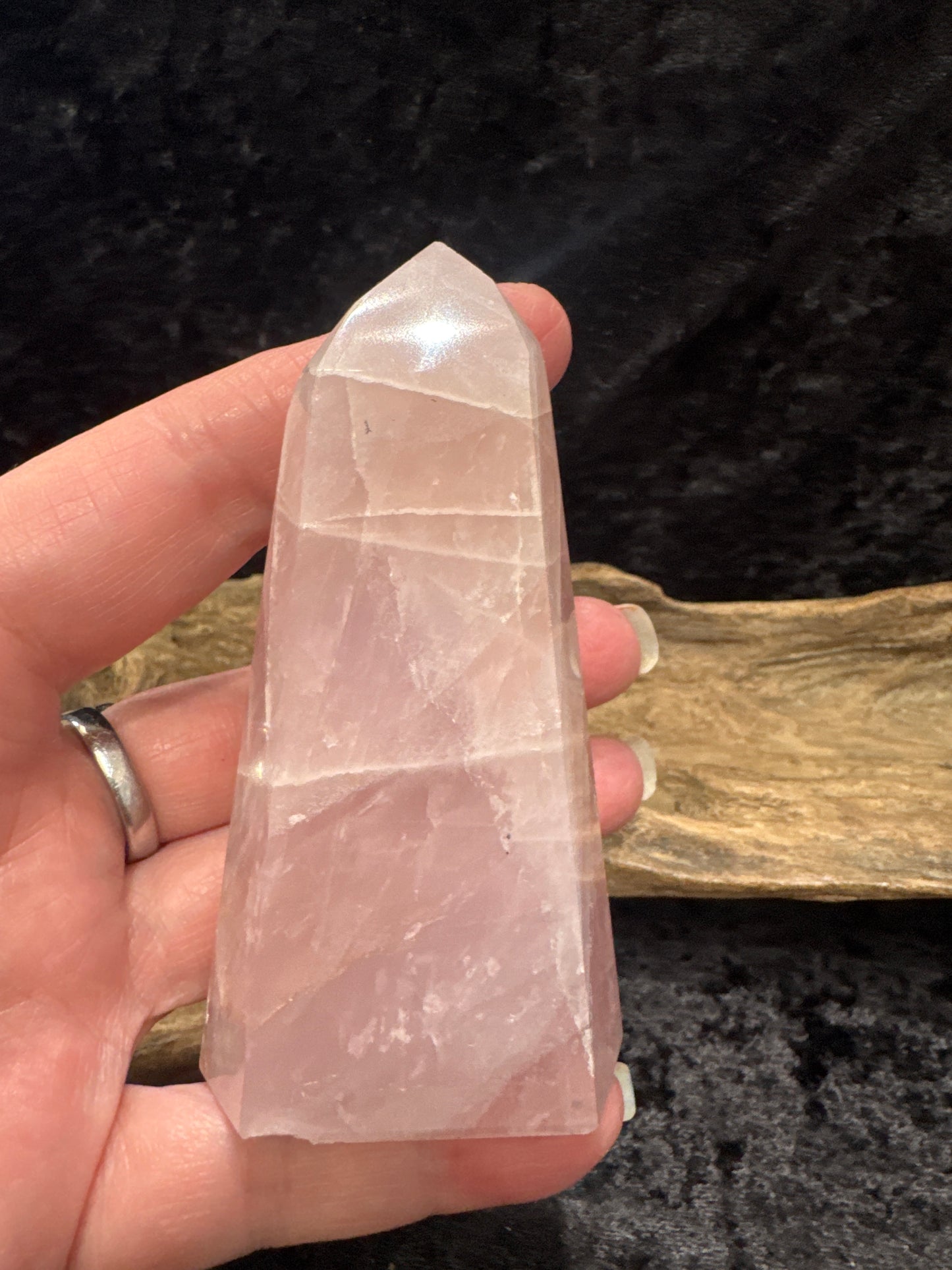 Rose quartz tower
