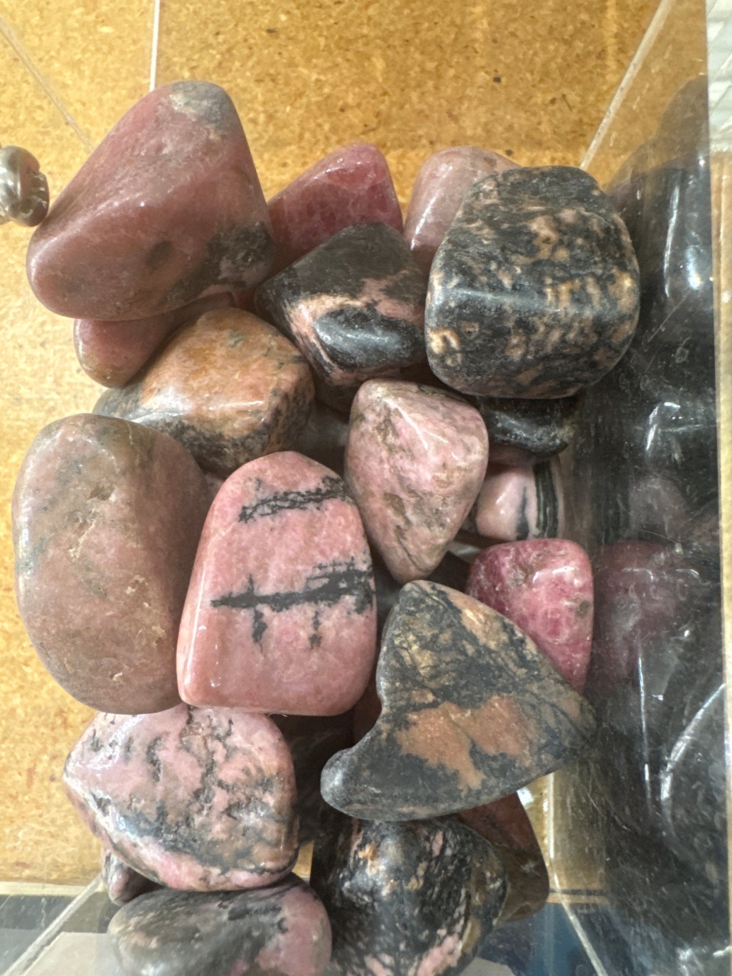 Tumbled Rhodonite