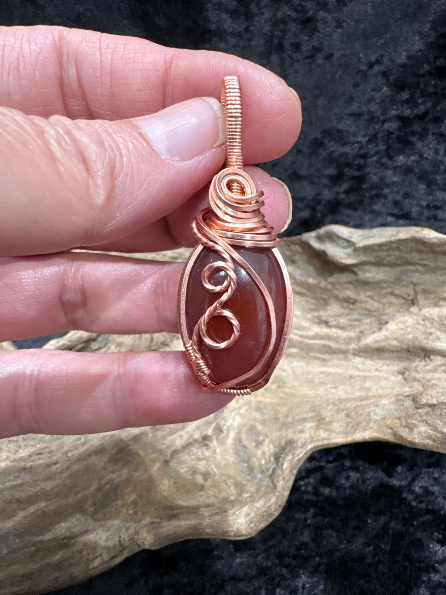 Carnelian wire wrap