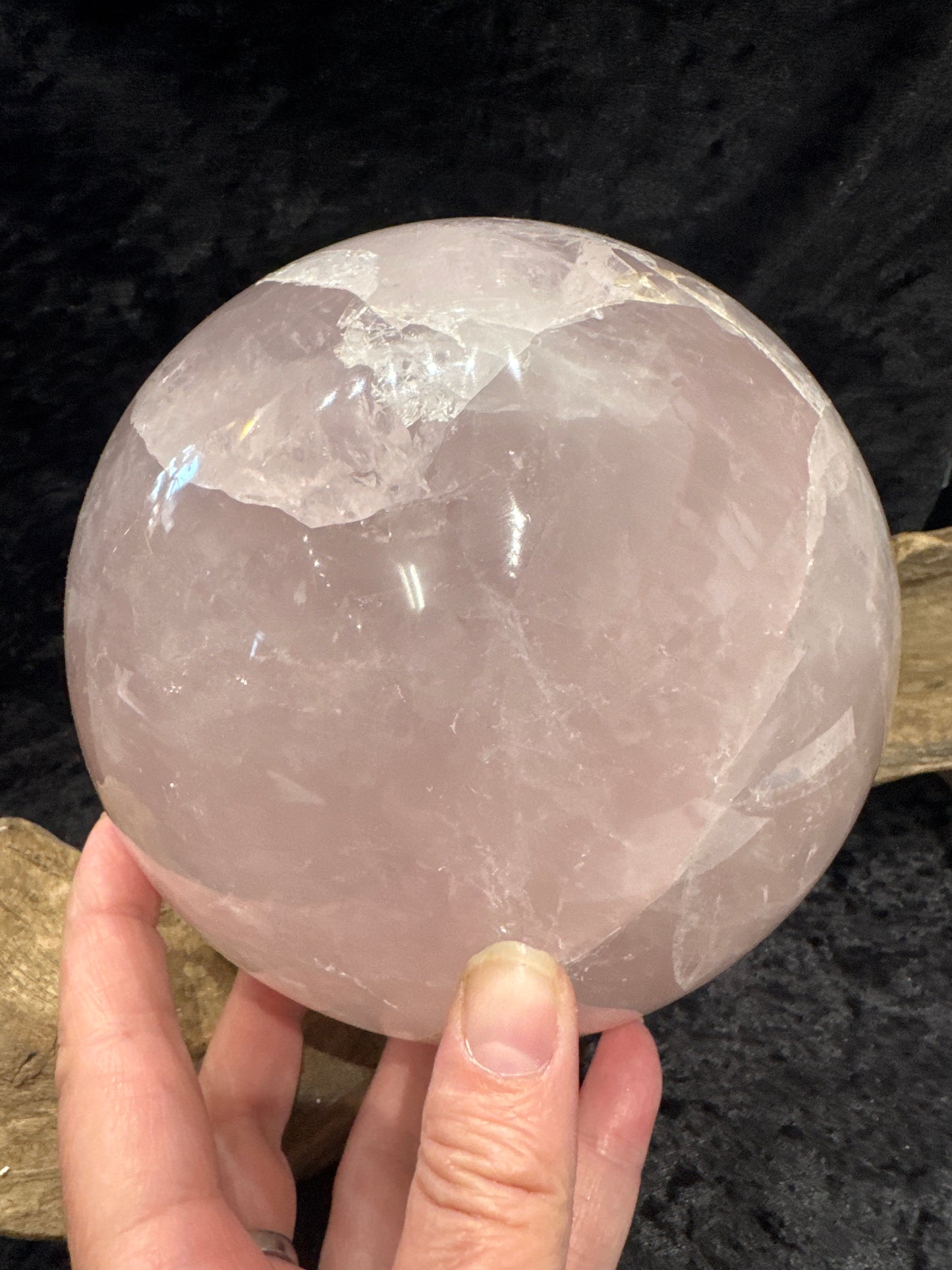 Rose quartz sphere