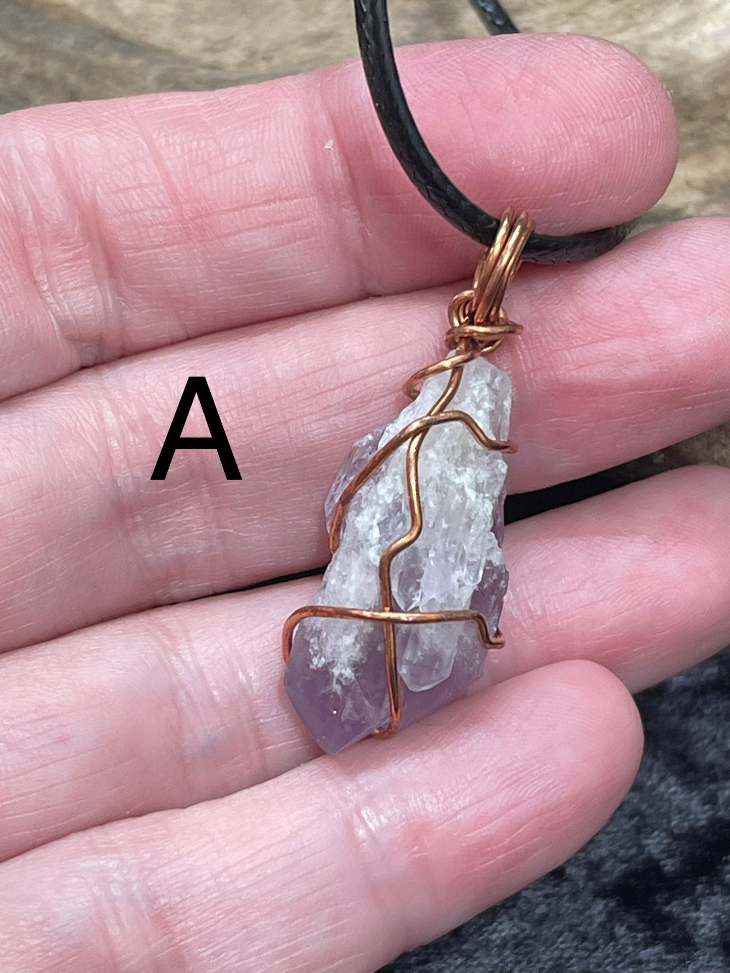 Handmade wire wrap pendants