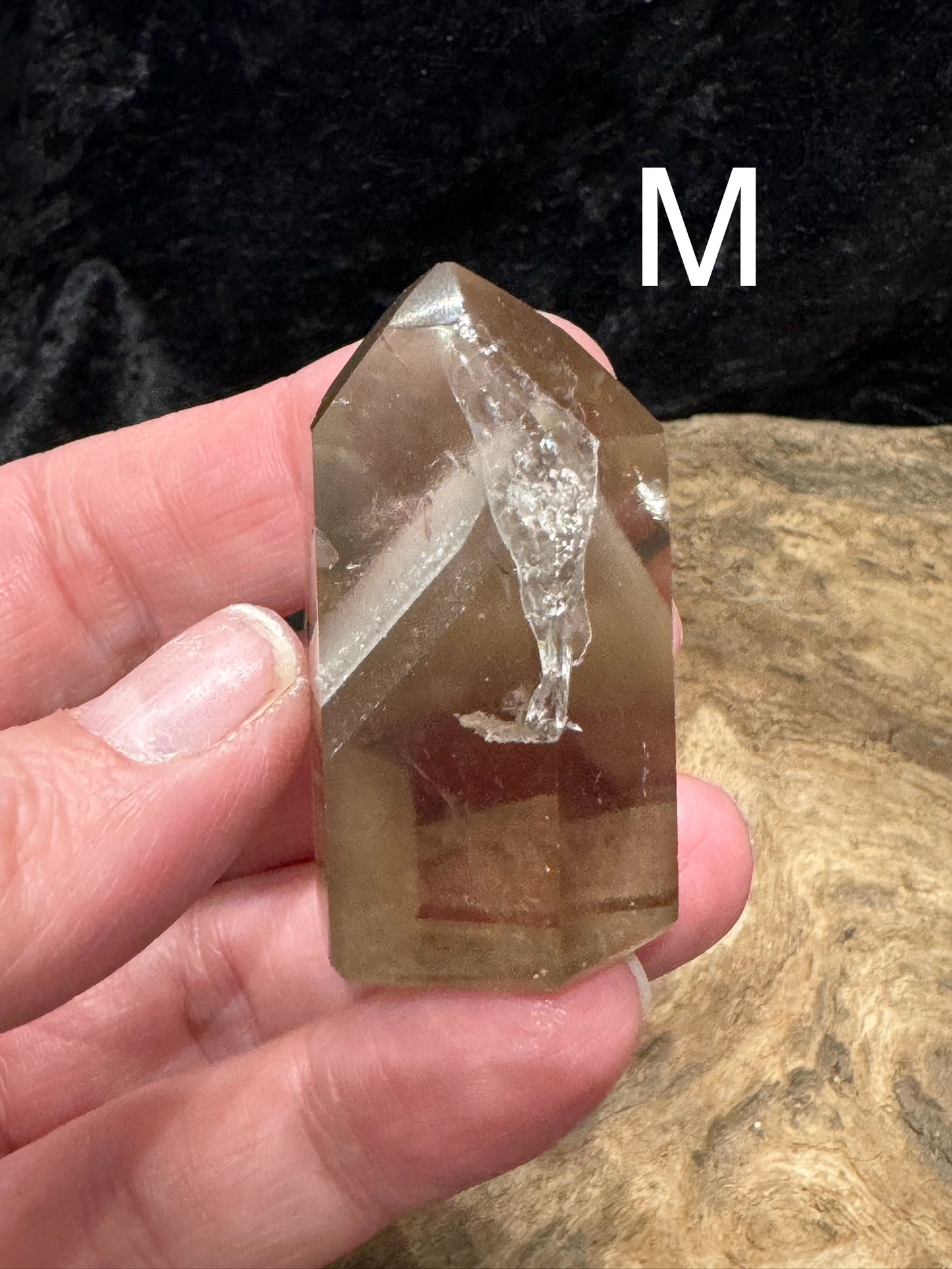 Lodolite polished points and freeform shapes