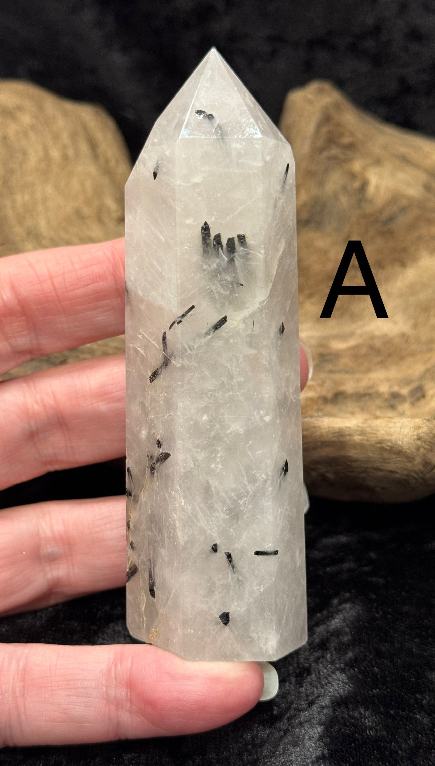 Tourmalinated quartz tower