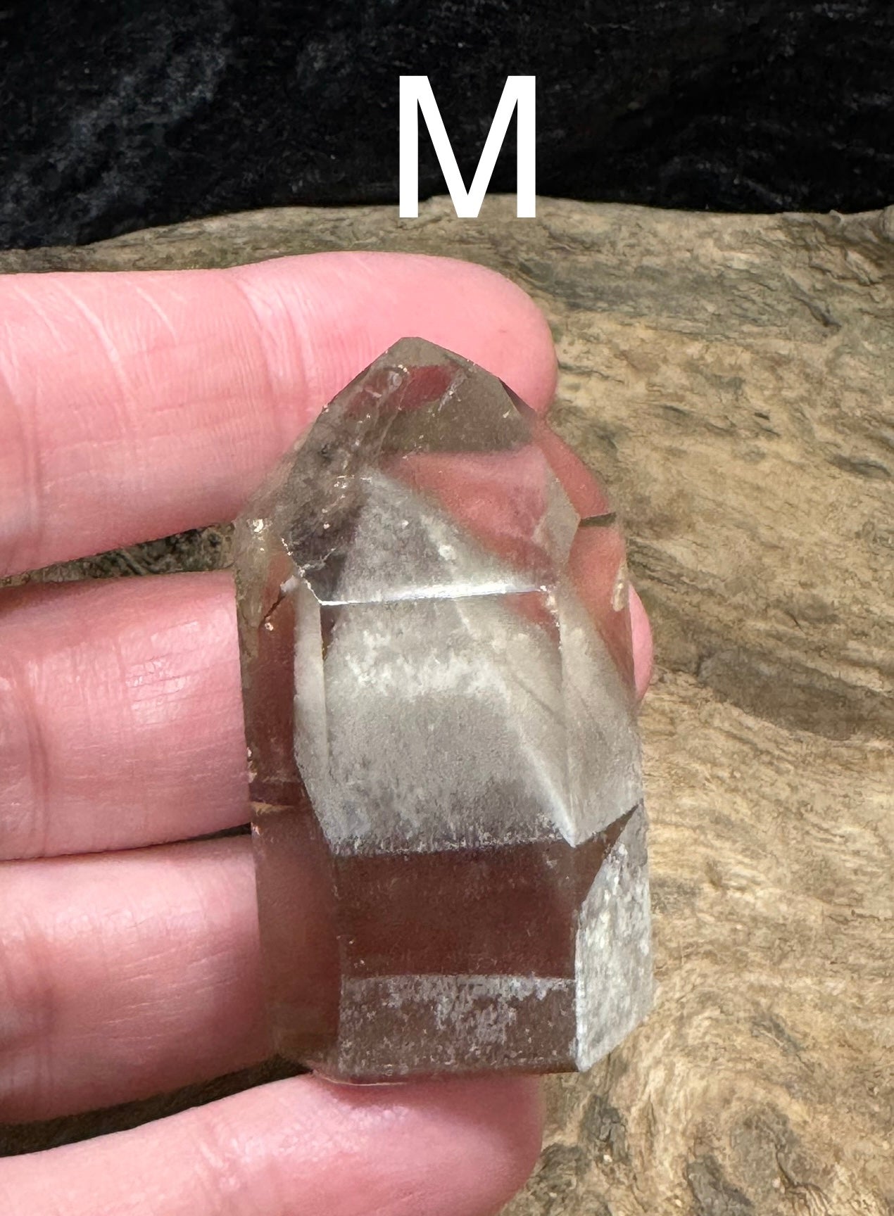 Lodolite polished points and freeform shapes