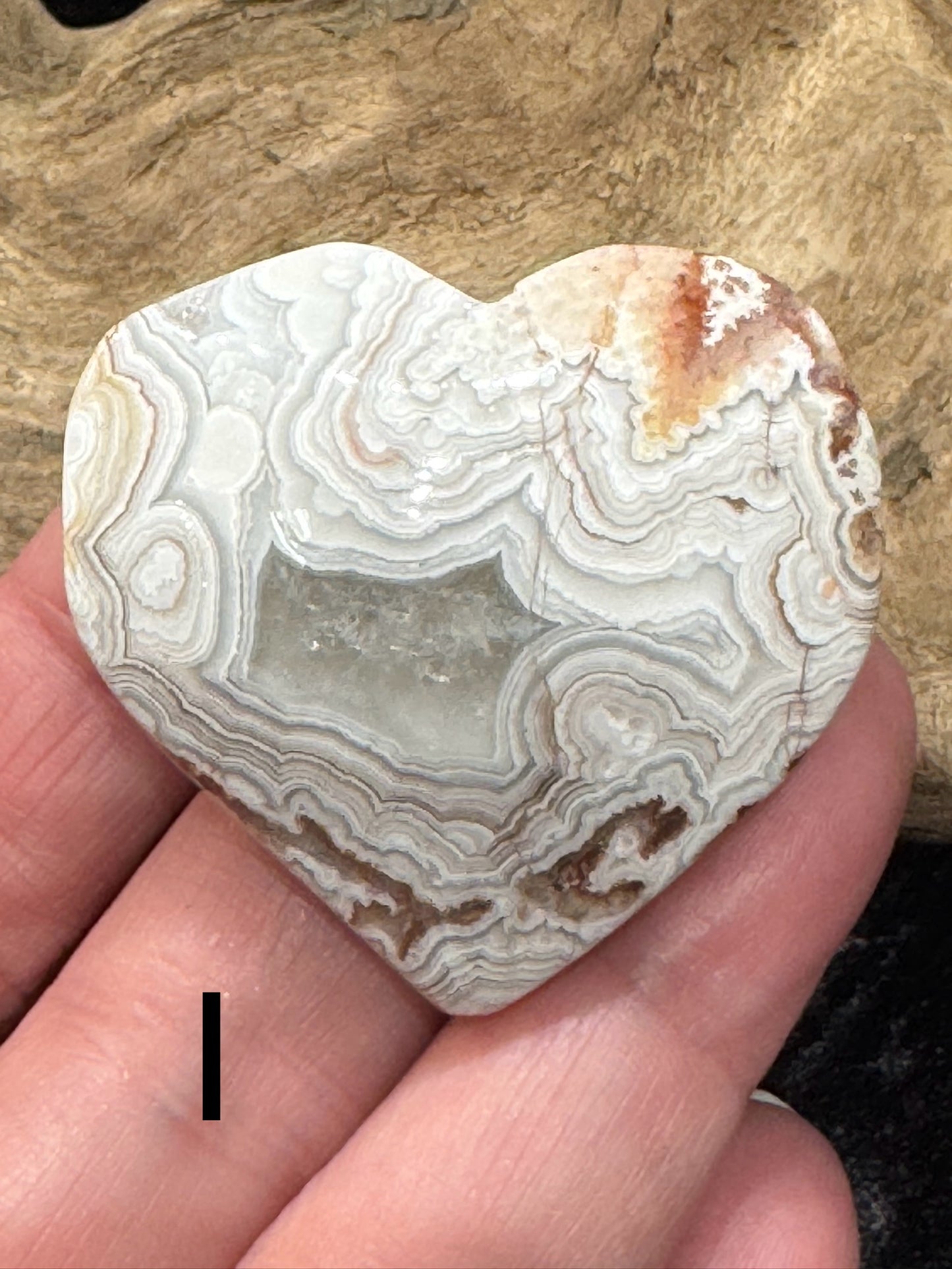 Crazy lace agate hearts