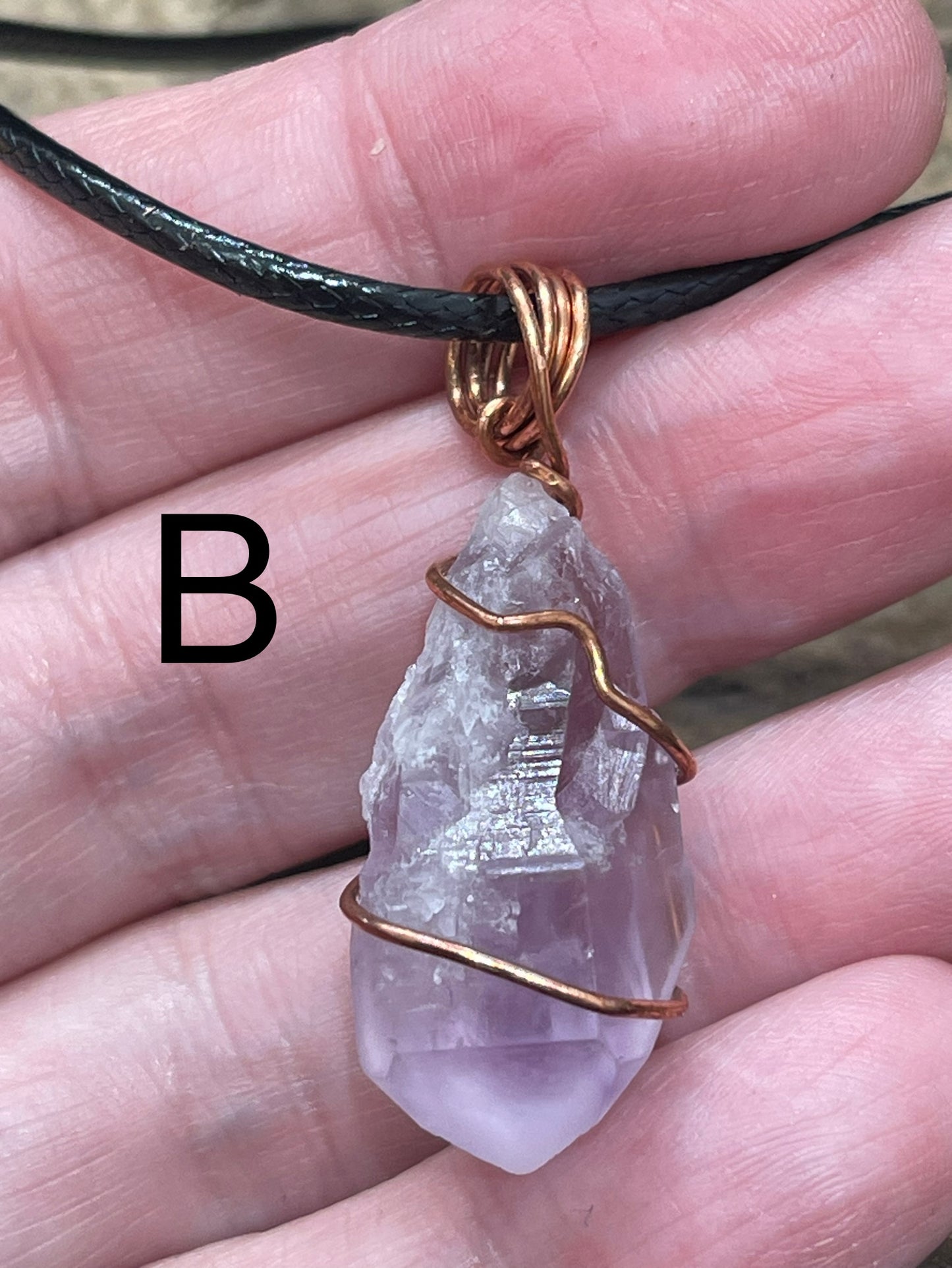 Handmade wire wrap pendants