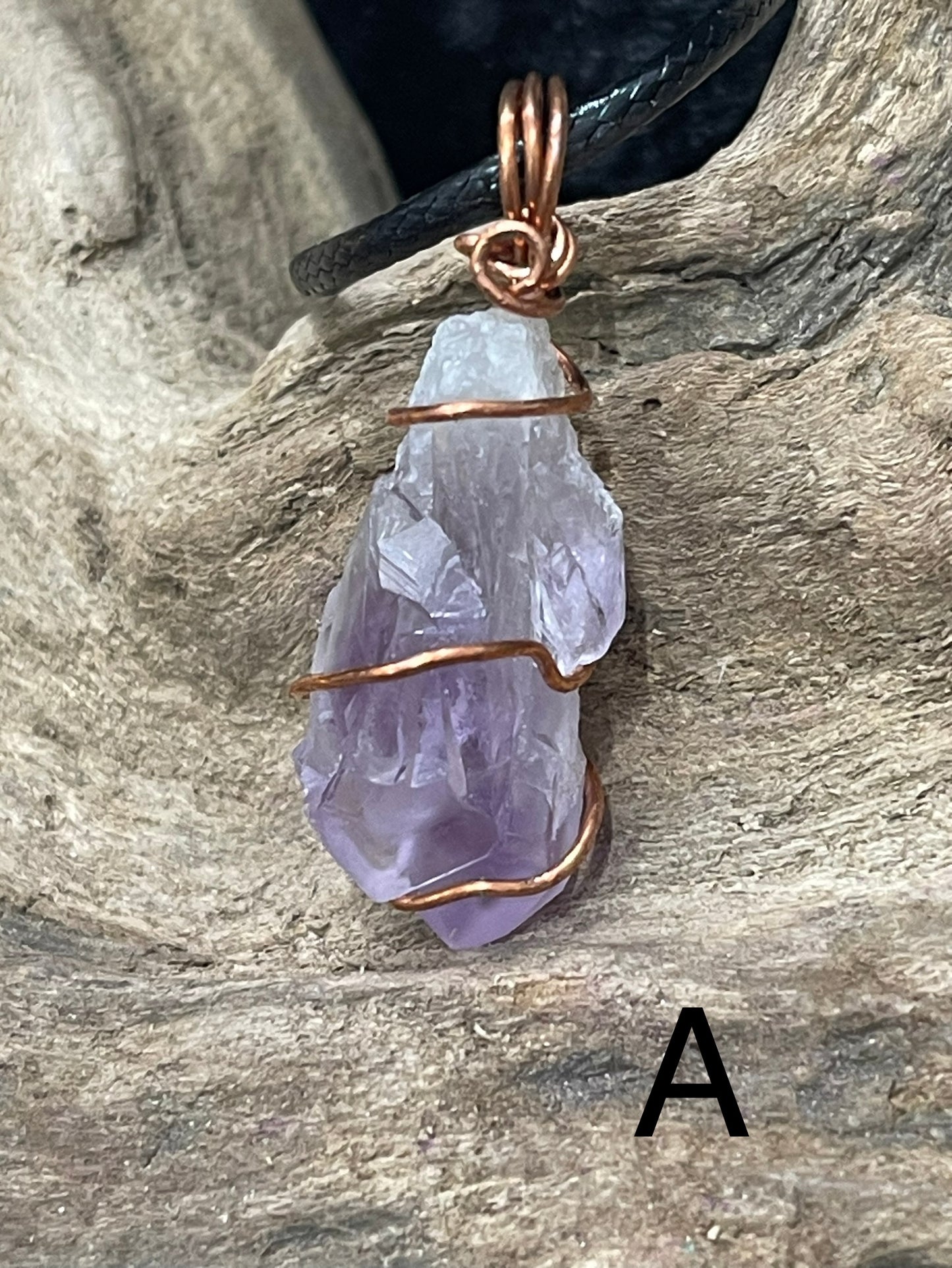 Handmade wire wrap pendants