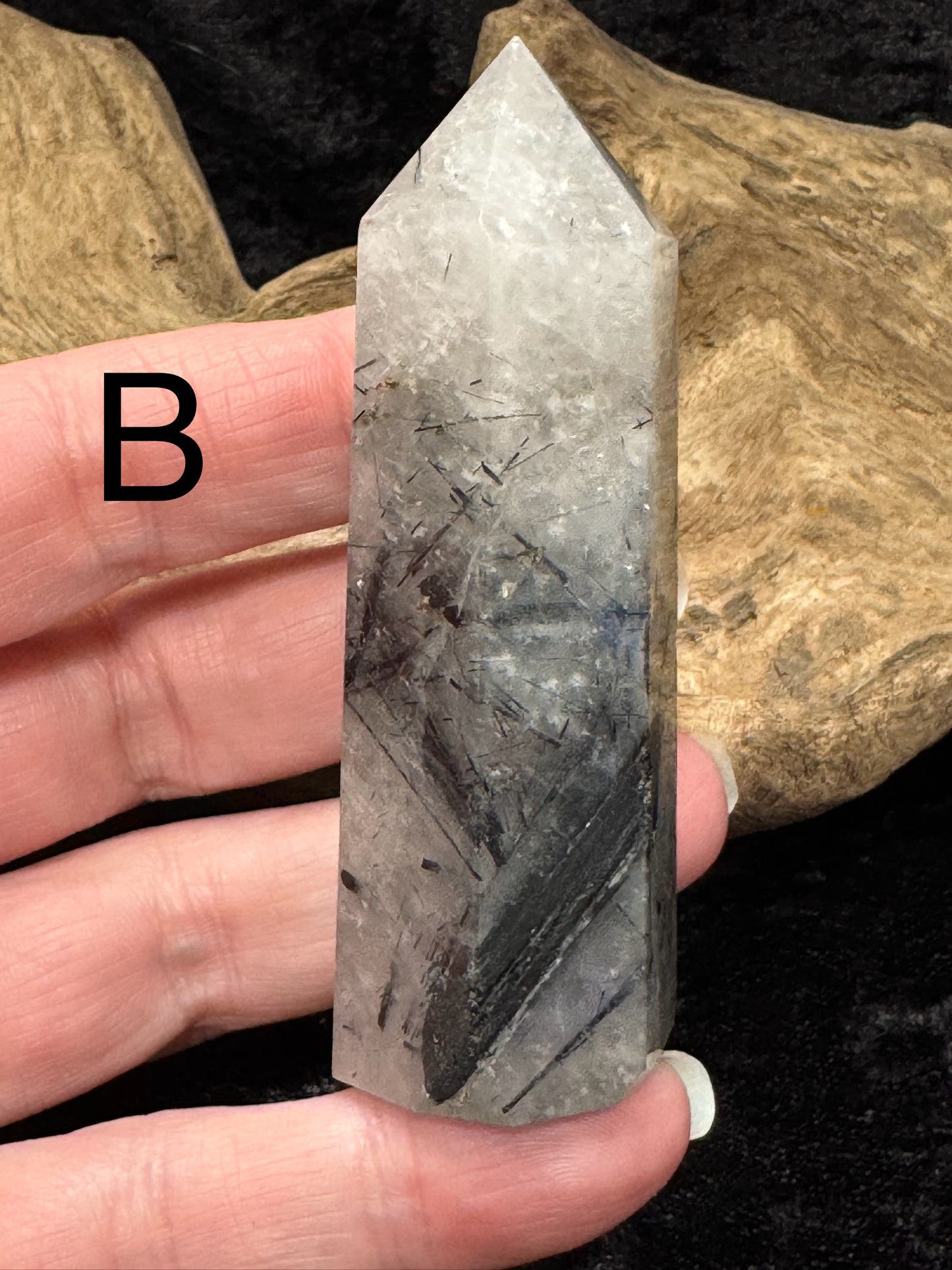 Tourmalinated quartz tower