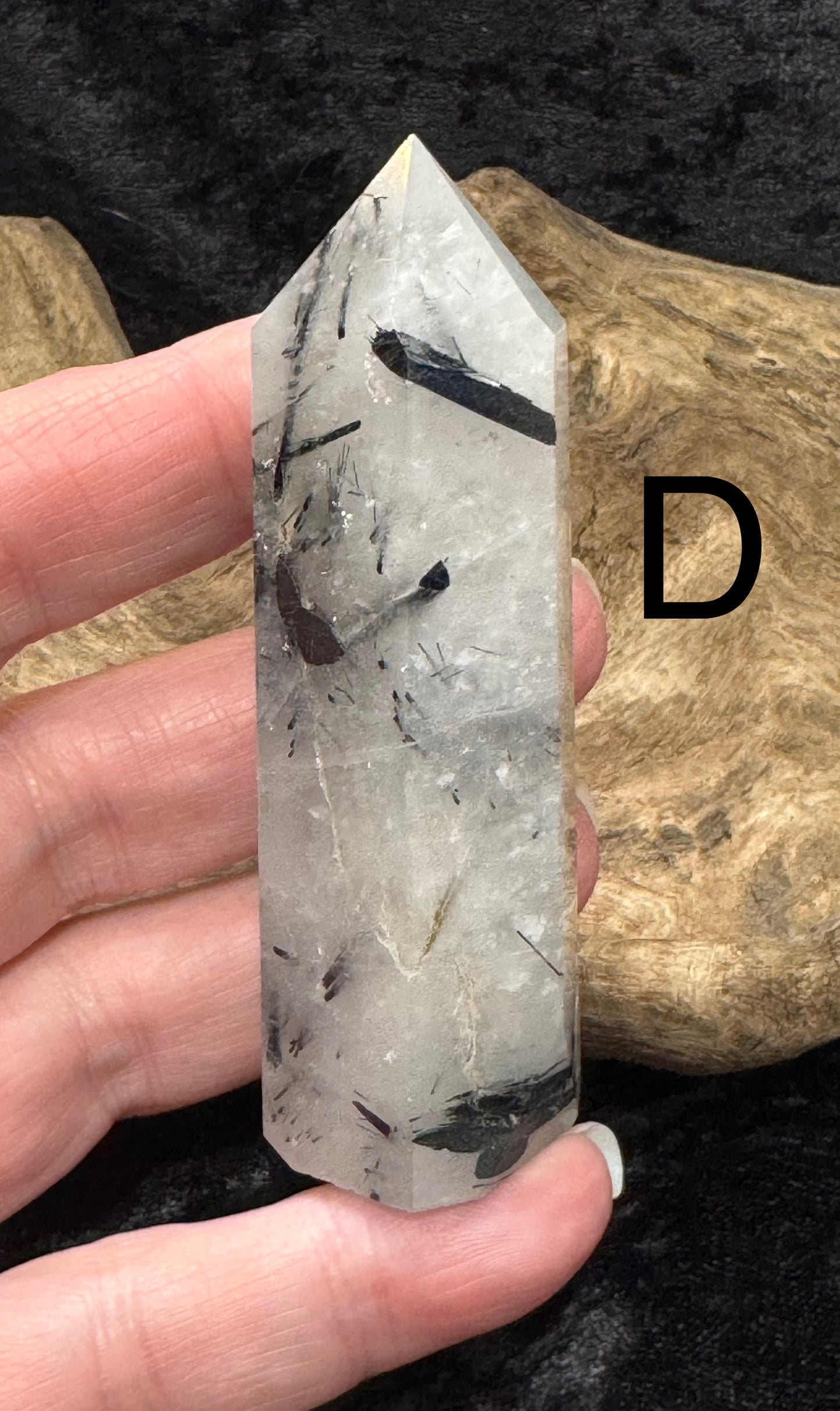 Tourmalinated quartz tower