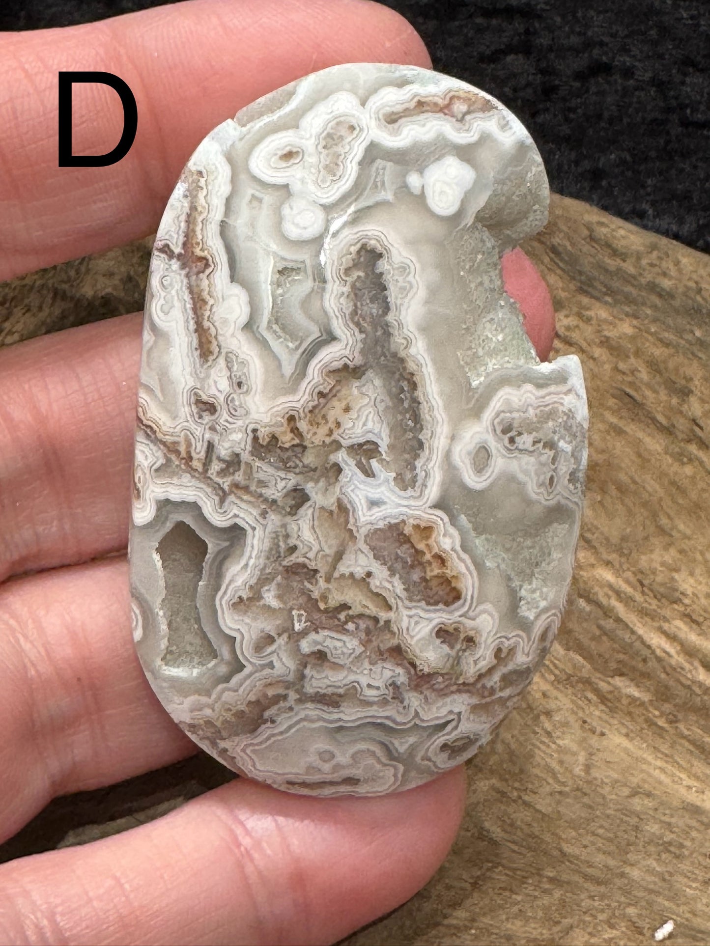 Crazy lace agate palm stones