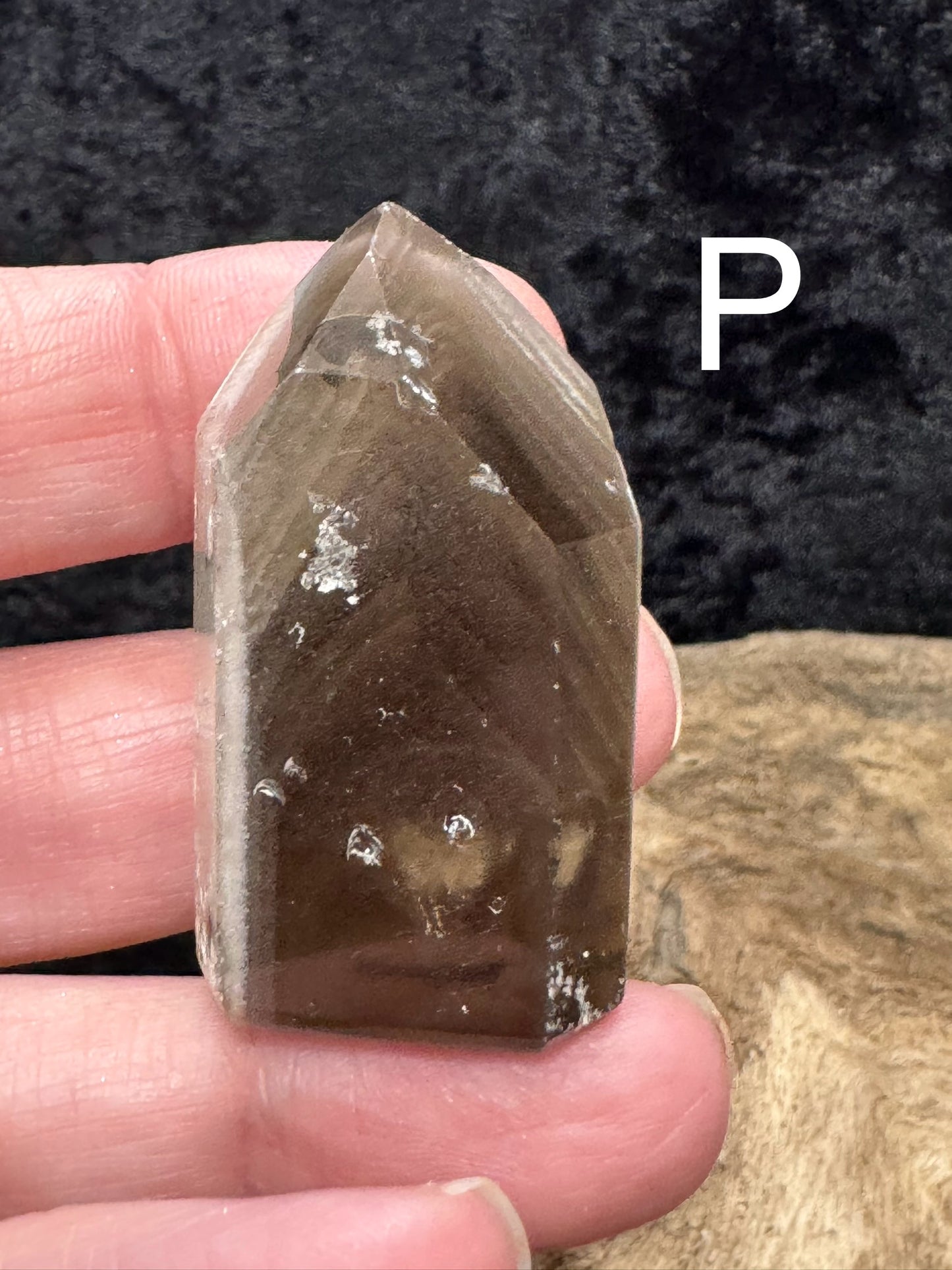 Lodolite polished points and freeform shapes