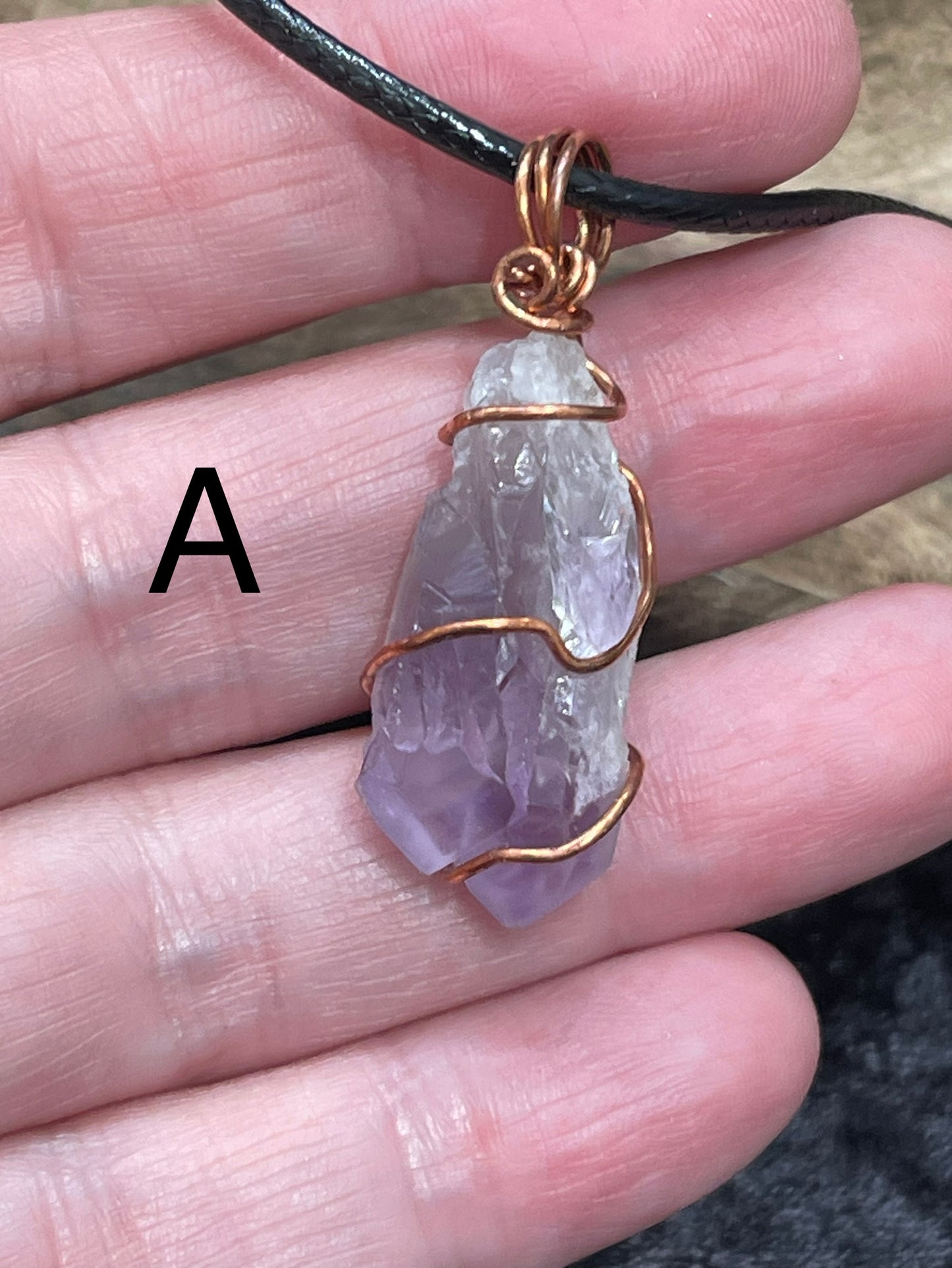 Handmade wire wrap pendants