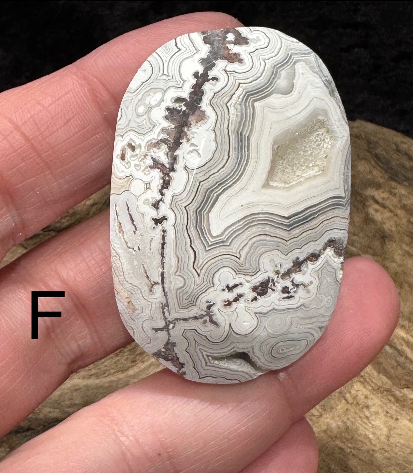 Crazy lace agate palm stones
