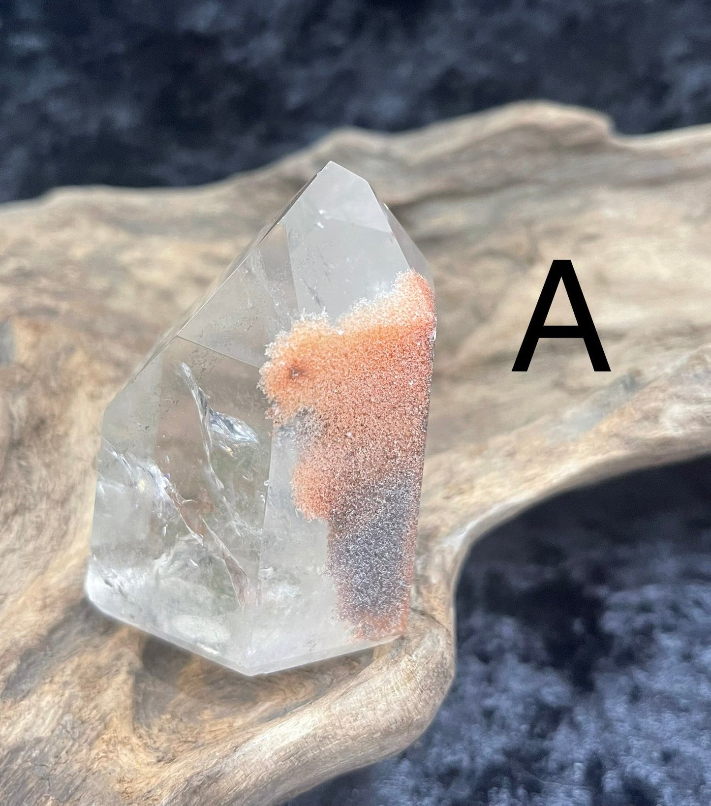 Lodolite polished points and freeform shapes