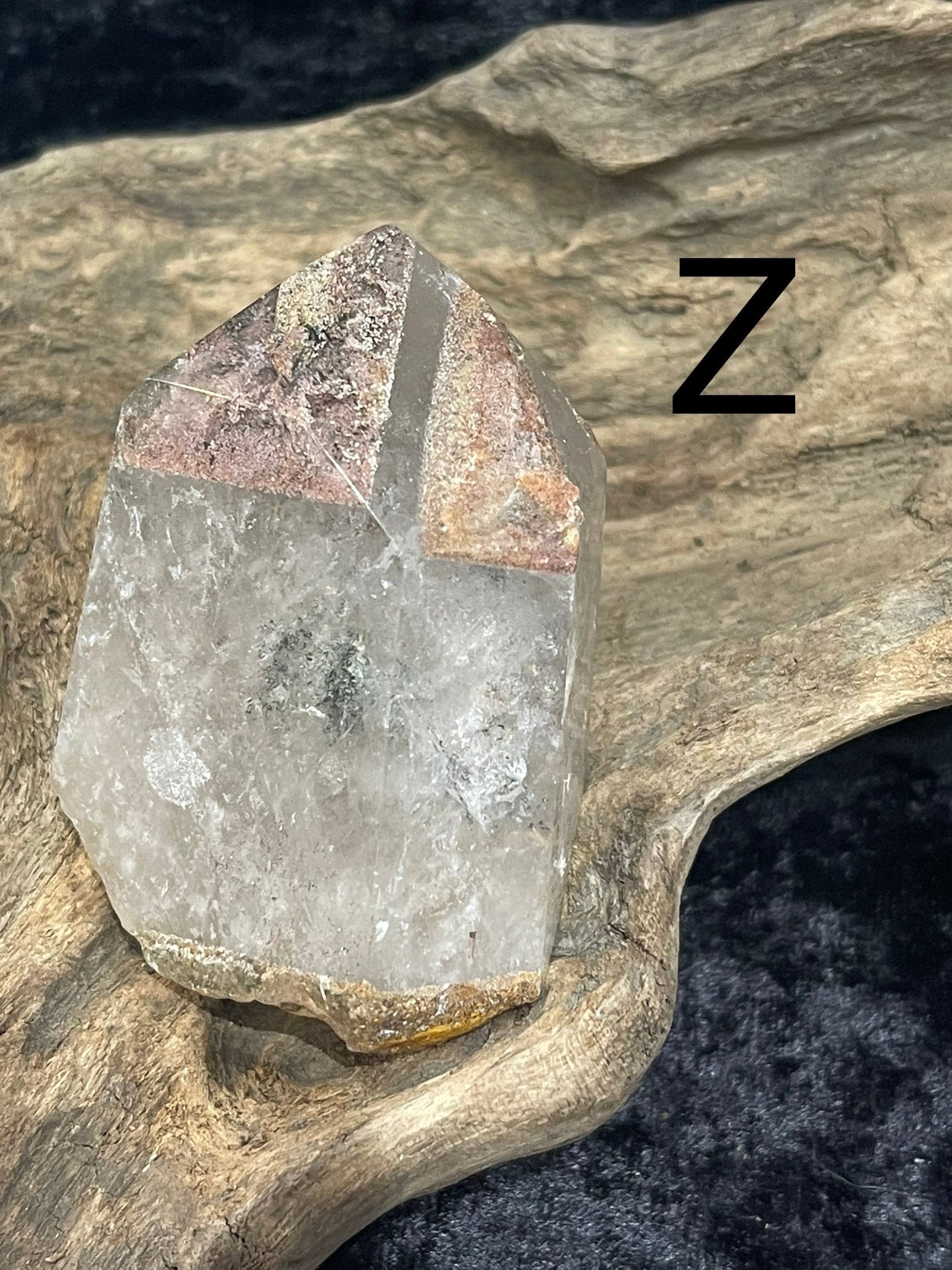 Lodolite polished points and freeform shapes