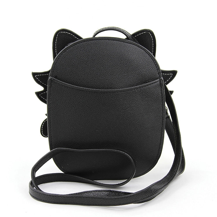 Glow in the dark cross body bag cat skeleton