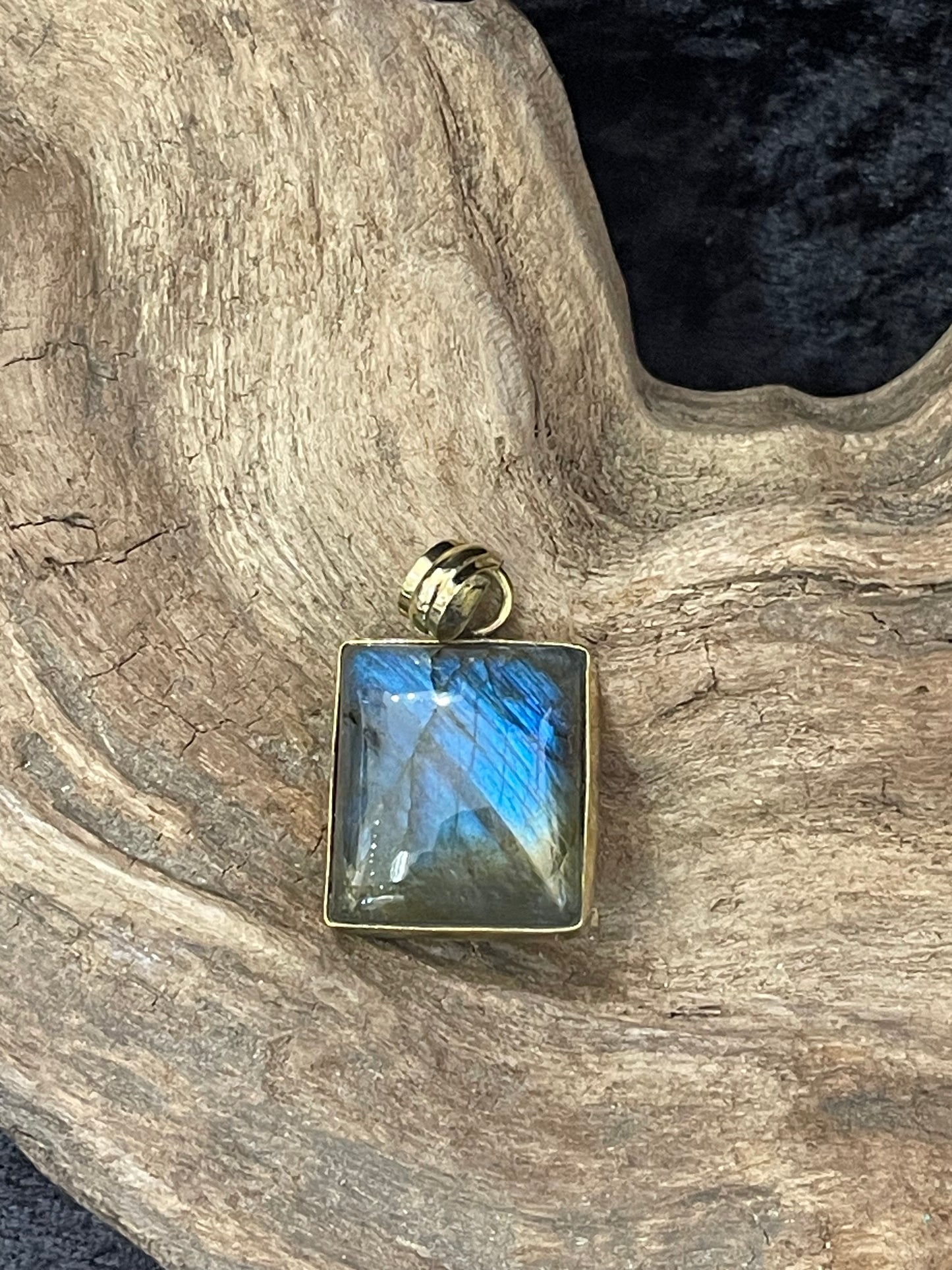 Bezel set crystal pendants