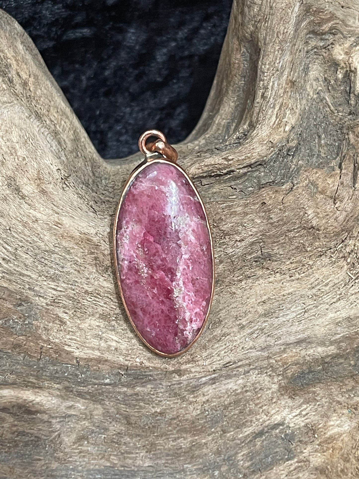 Bezel set crystal pendants