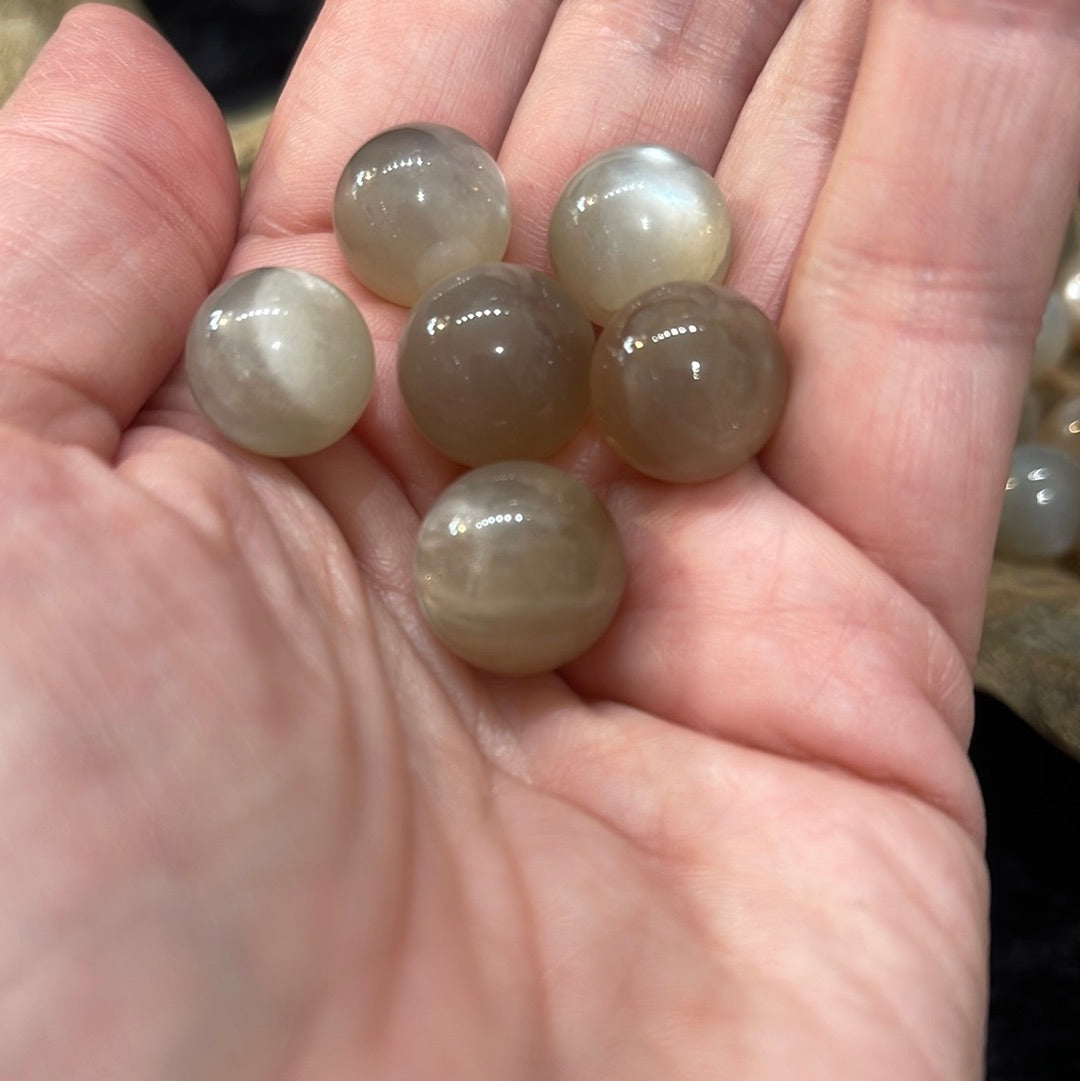 Mini Moonstone spheres