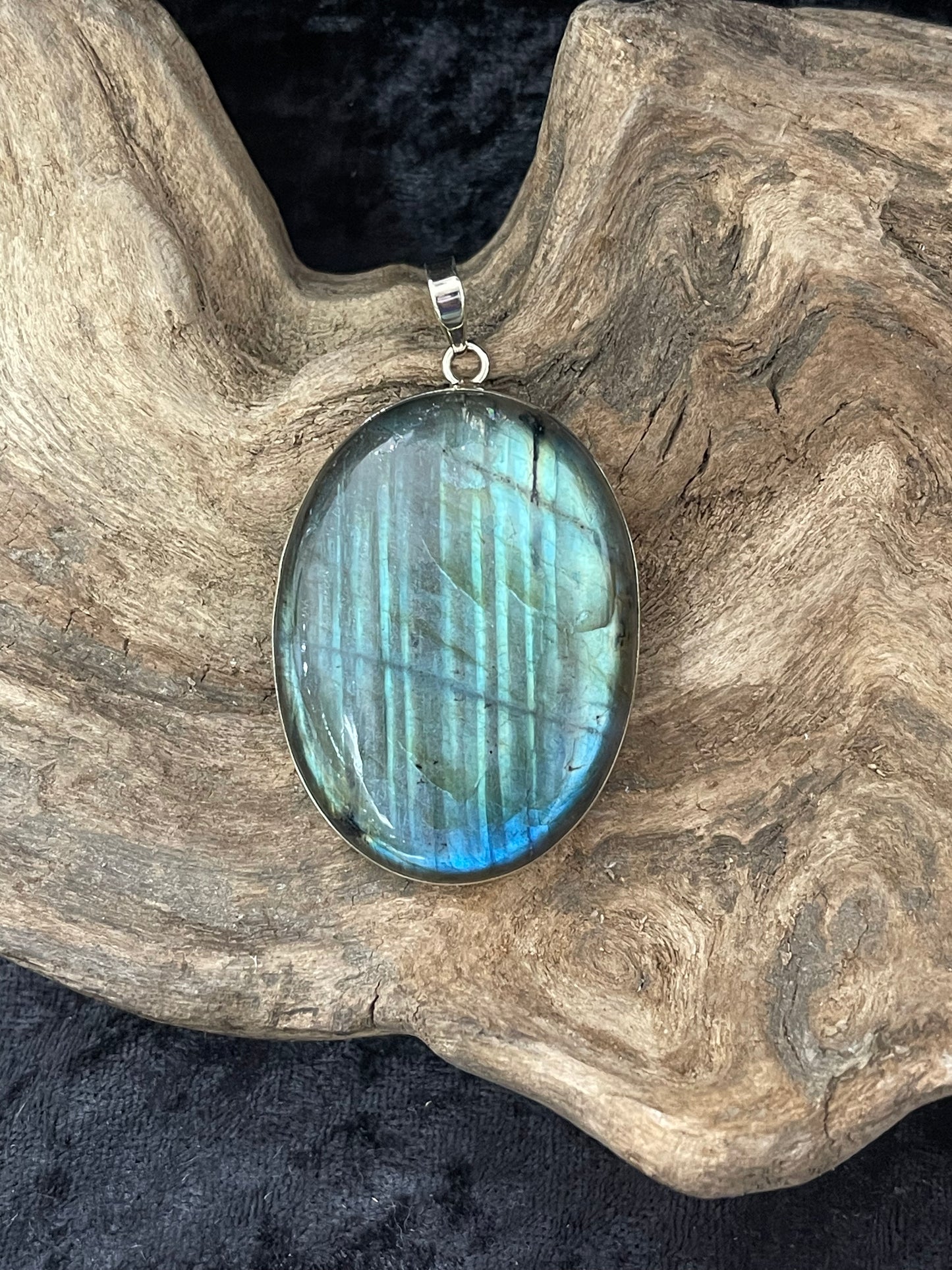 Bezel set crystal pendants