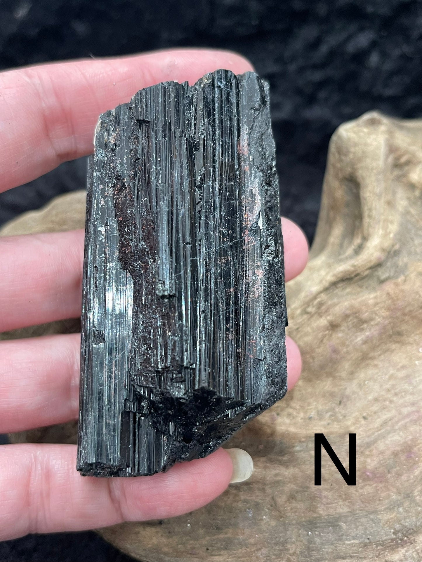 Black tourmaline - raw/rough