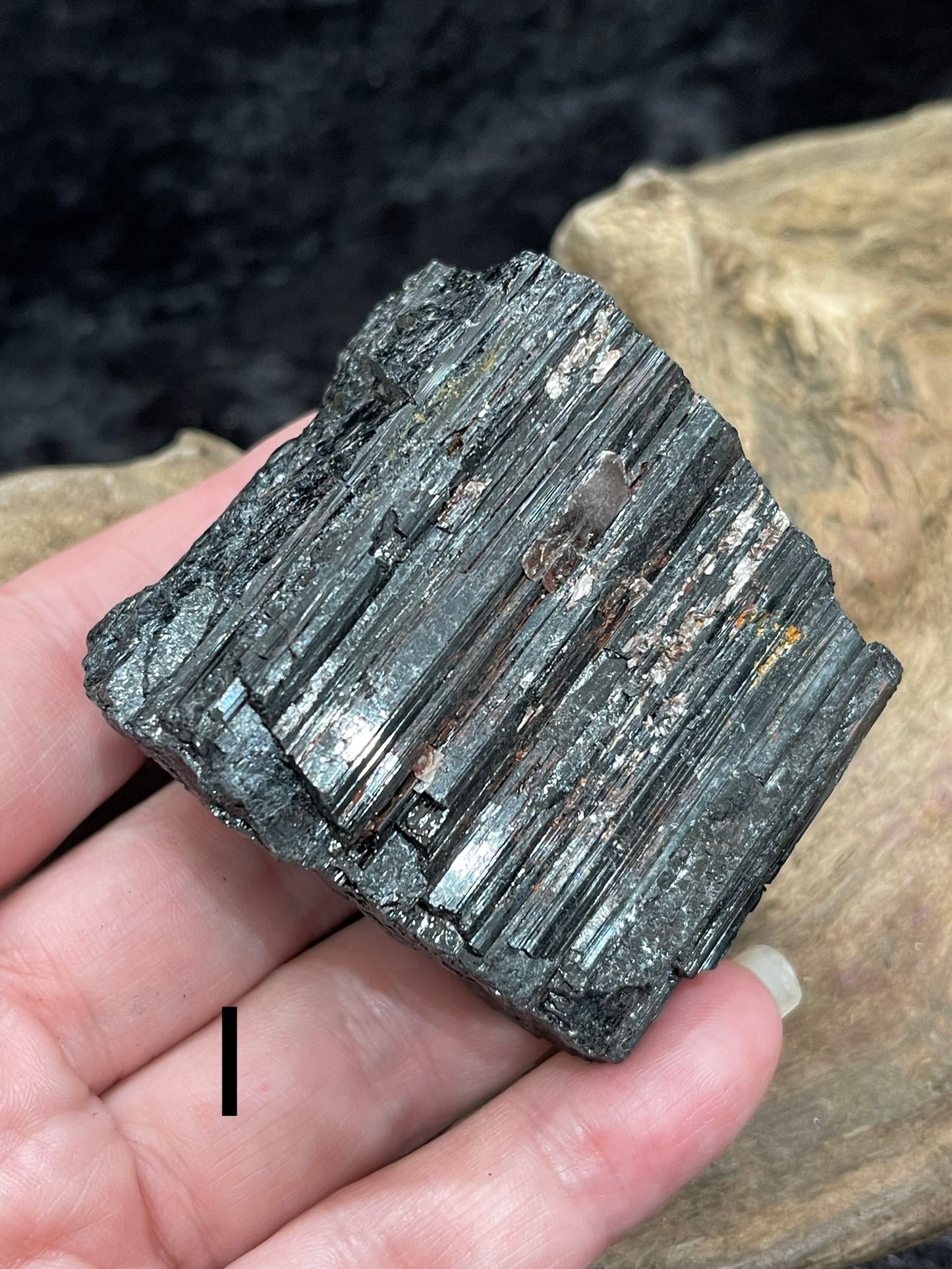 Black tourmaline - raw/rough