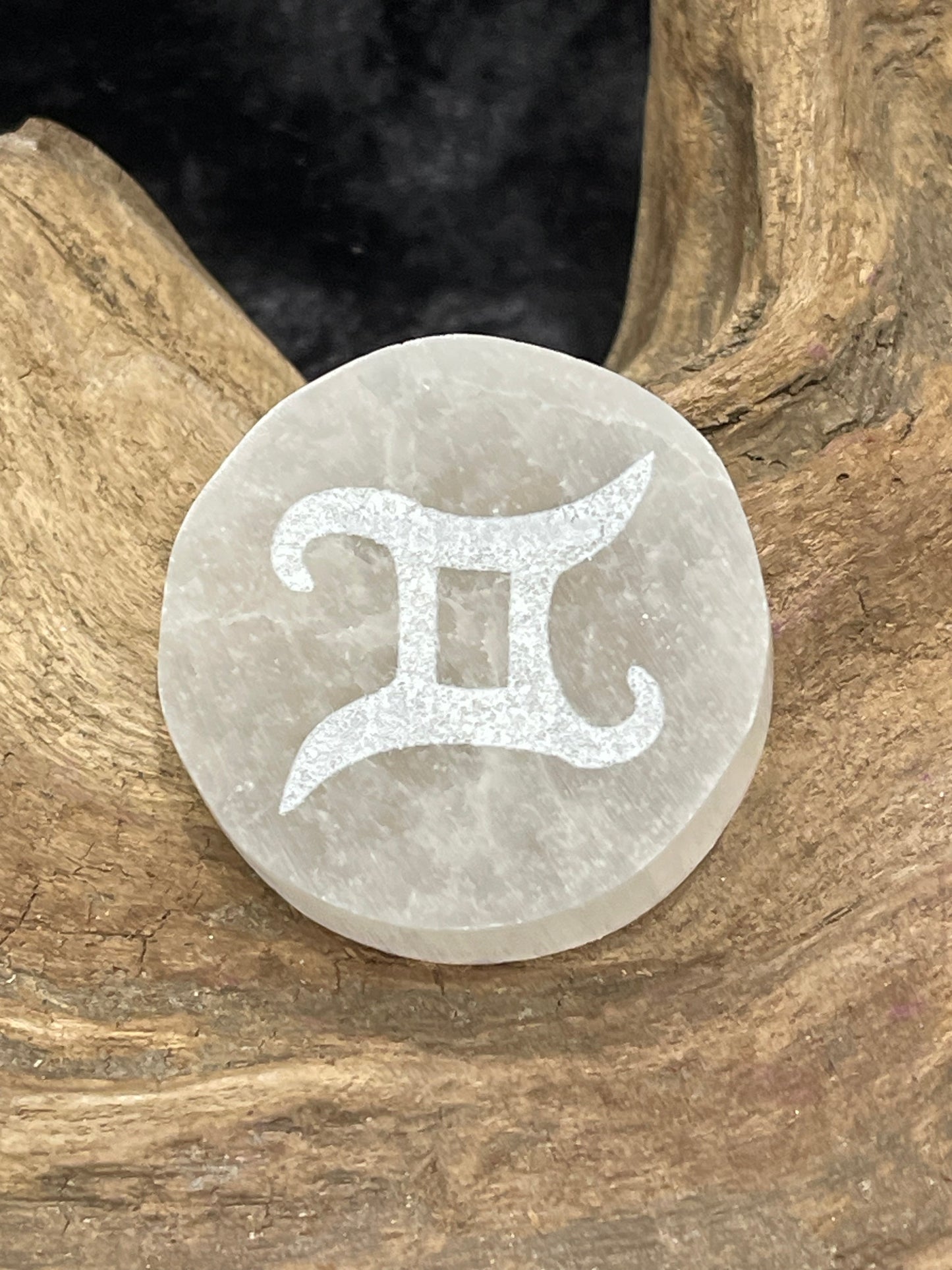 Selenite Zodiac Disc