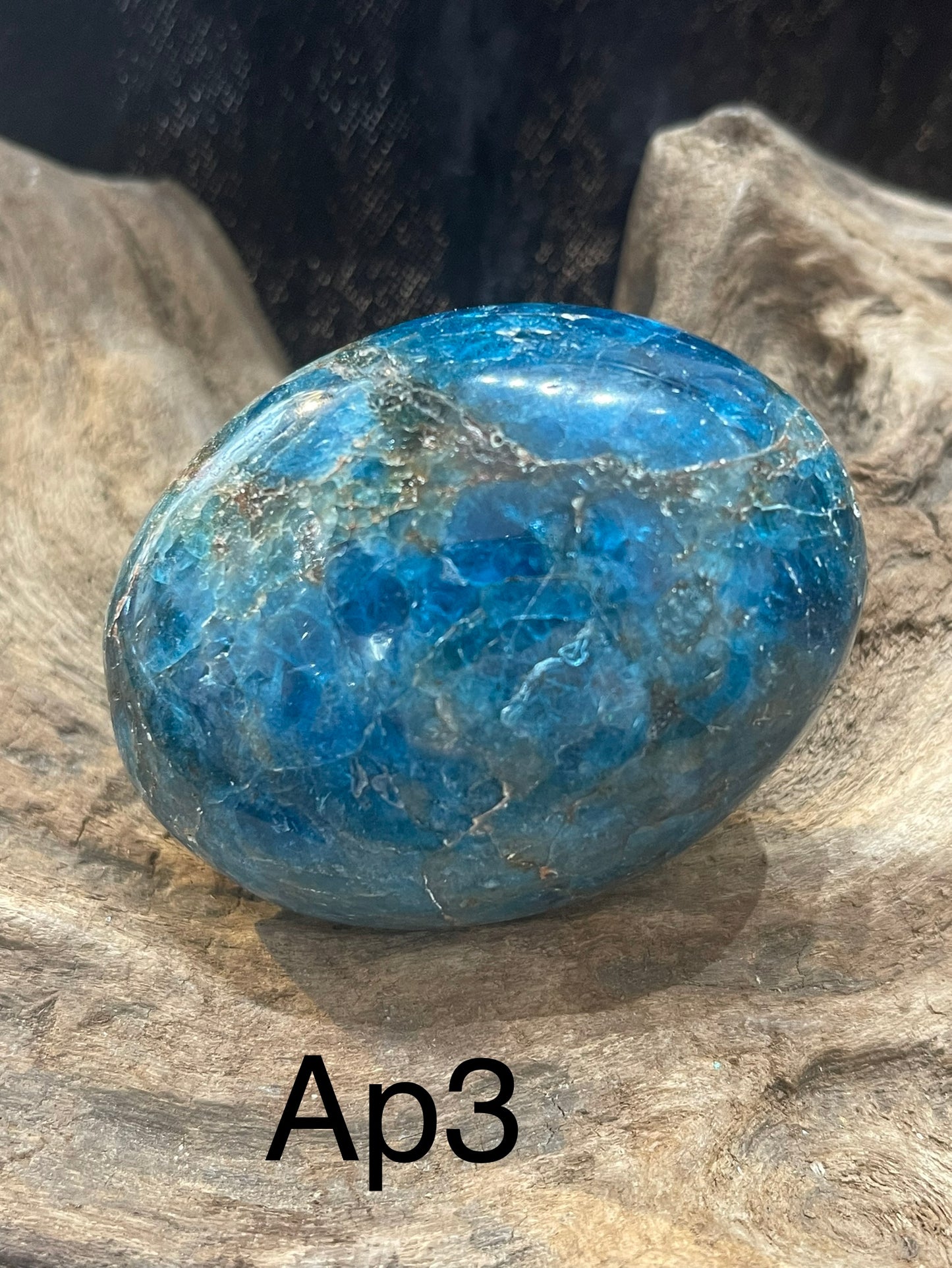 Blue Apatite palm stone