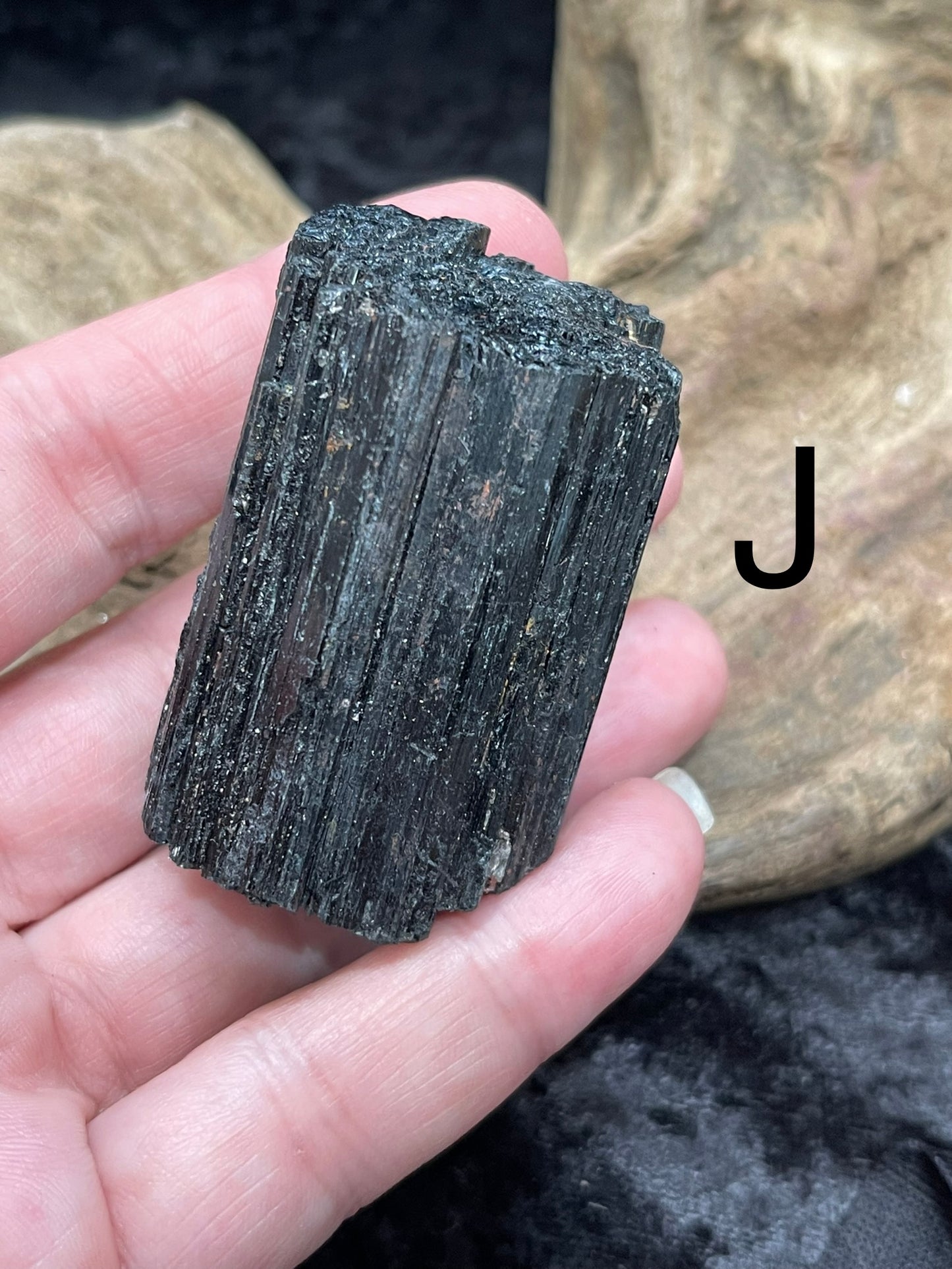 Black tourmaline - raw/rough