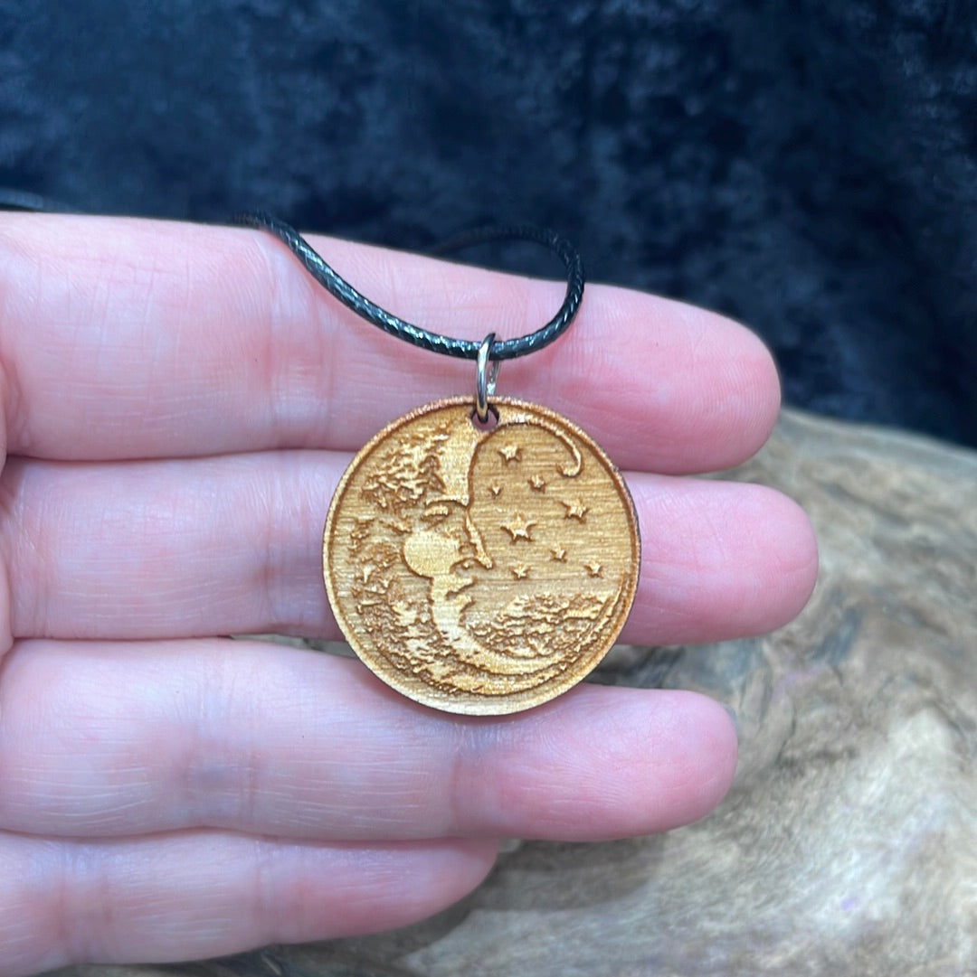 Wood pendants