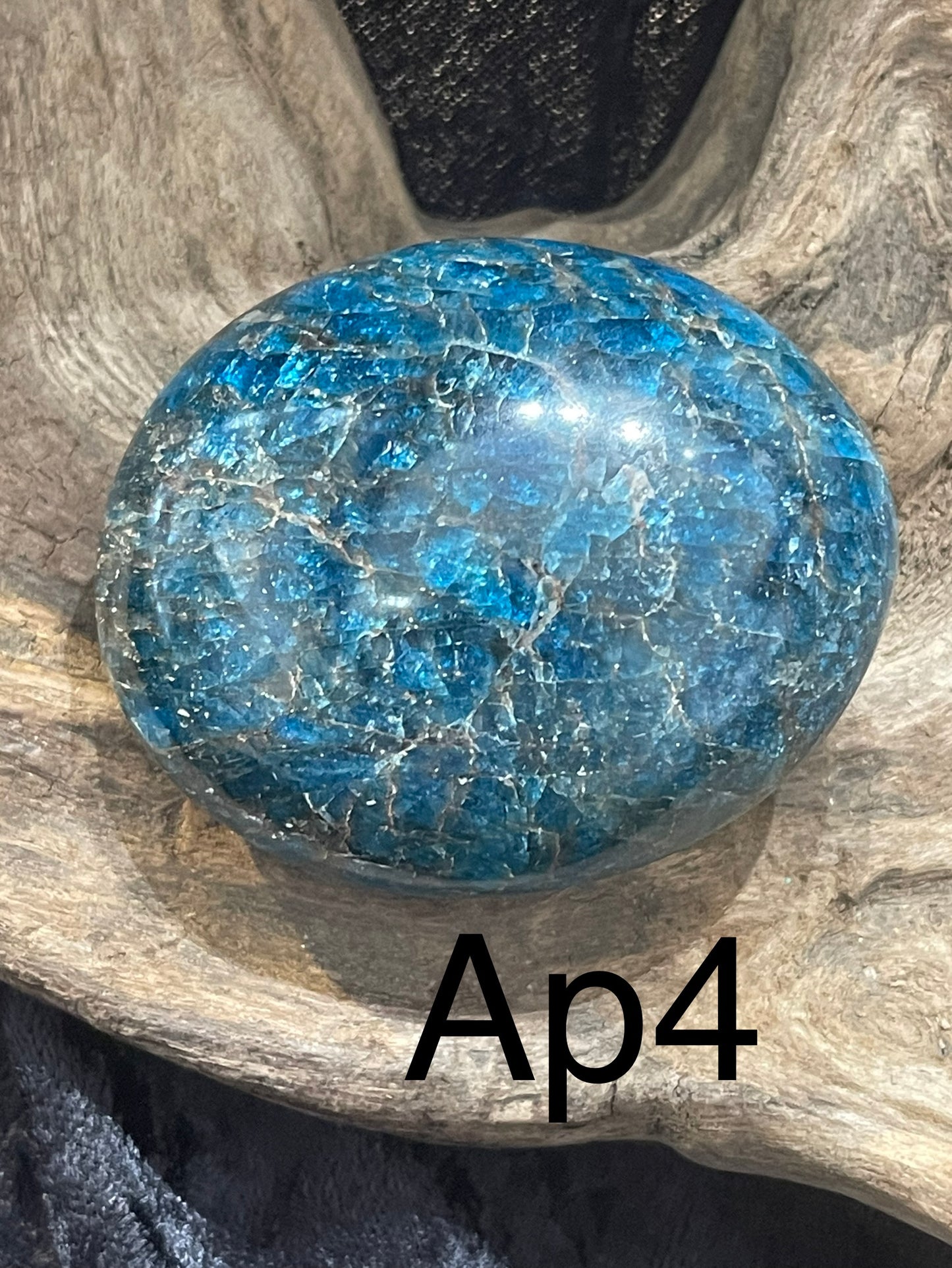 Blue Apatite palm stone