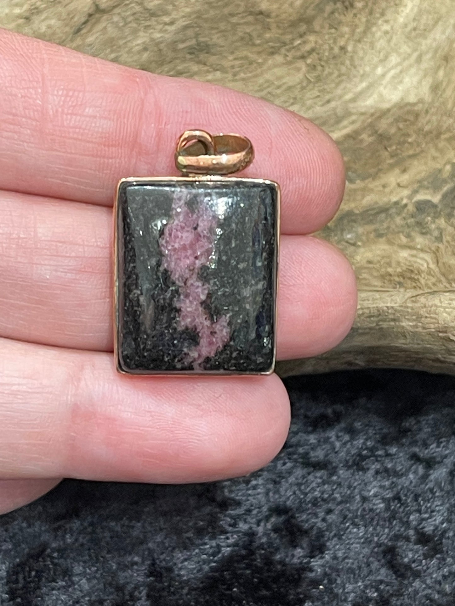 Bezel set crystal pendants
