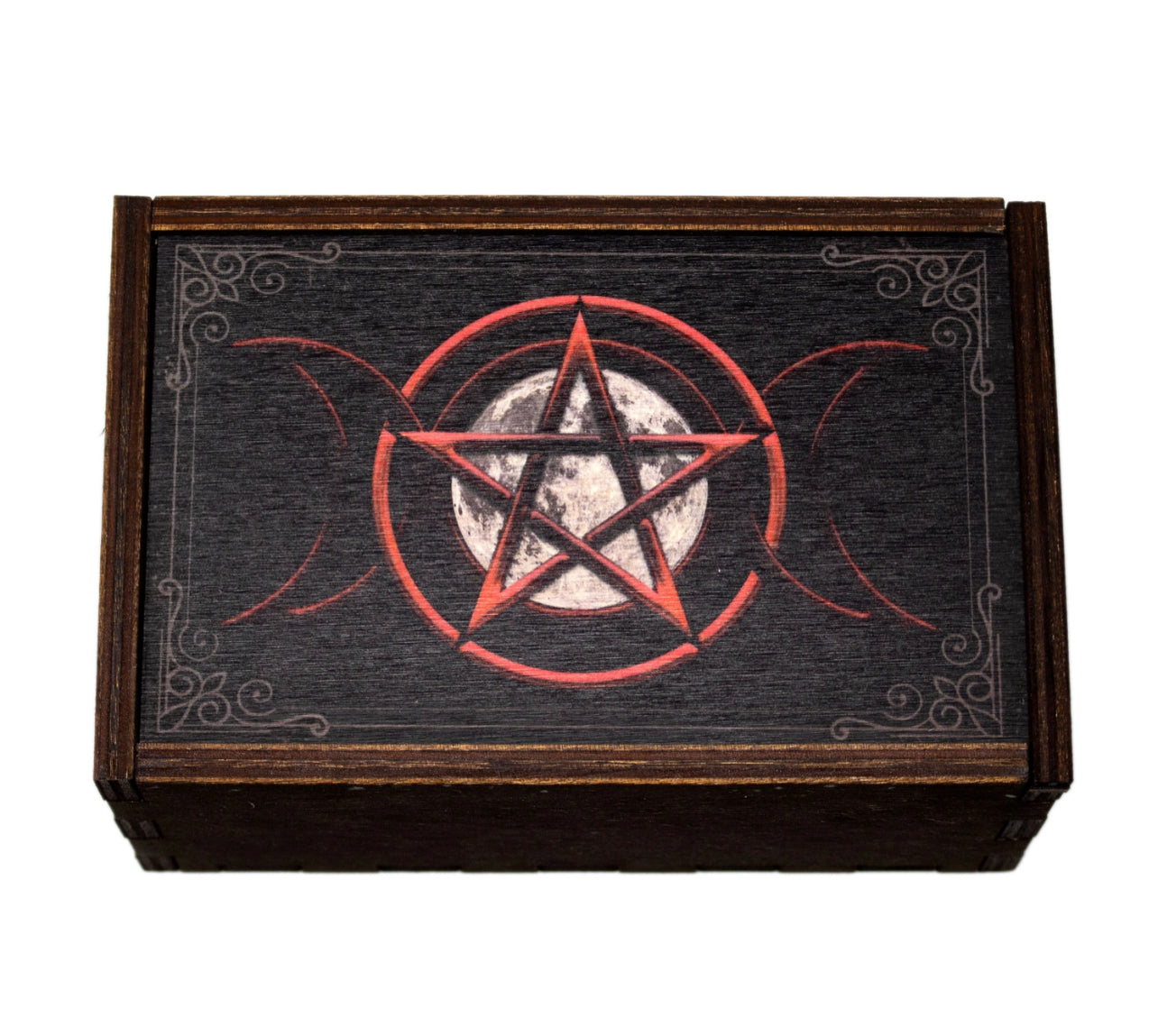Wooden slide top boxes