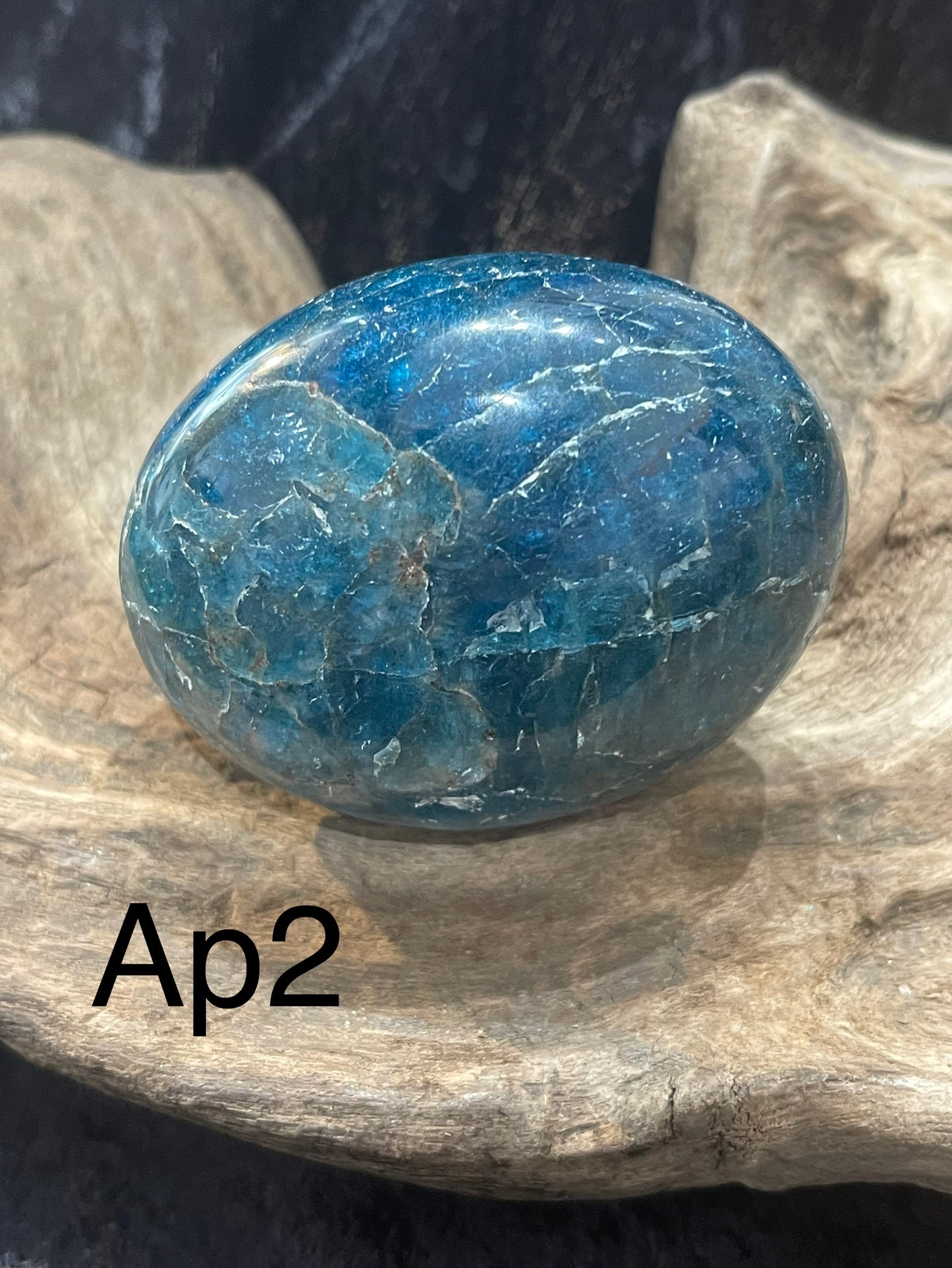 Blue Apatite palm stone