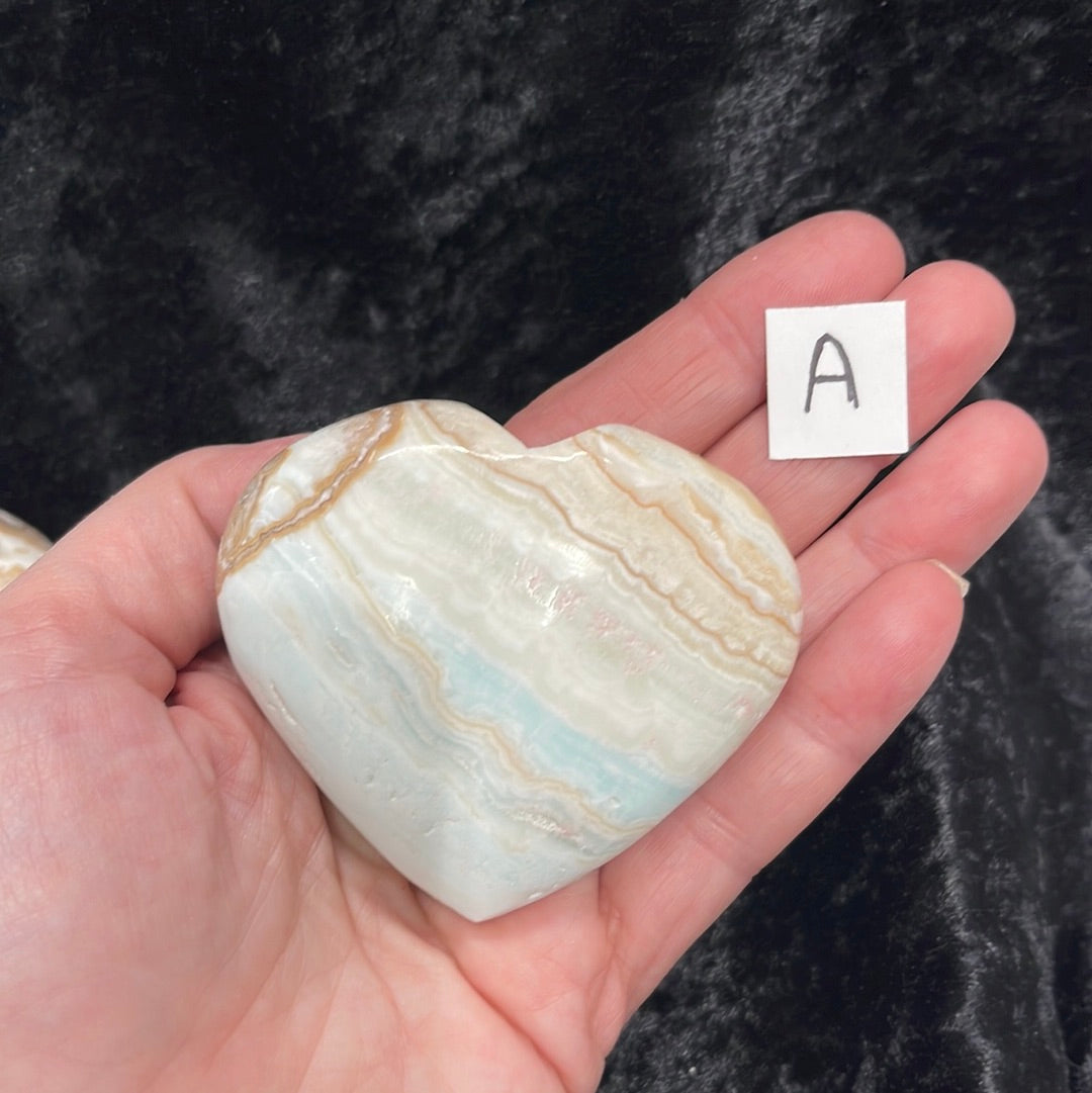 Caribbean Calcite Heart