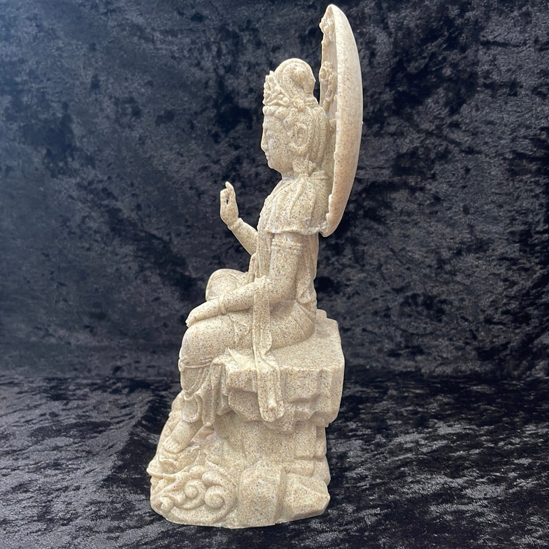 Kwan Yin - sandstone resin