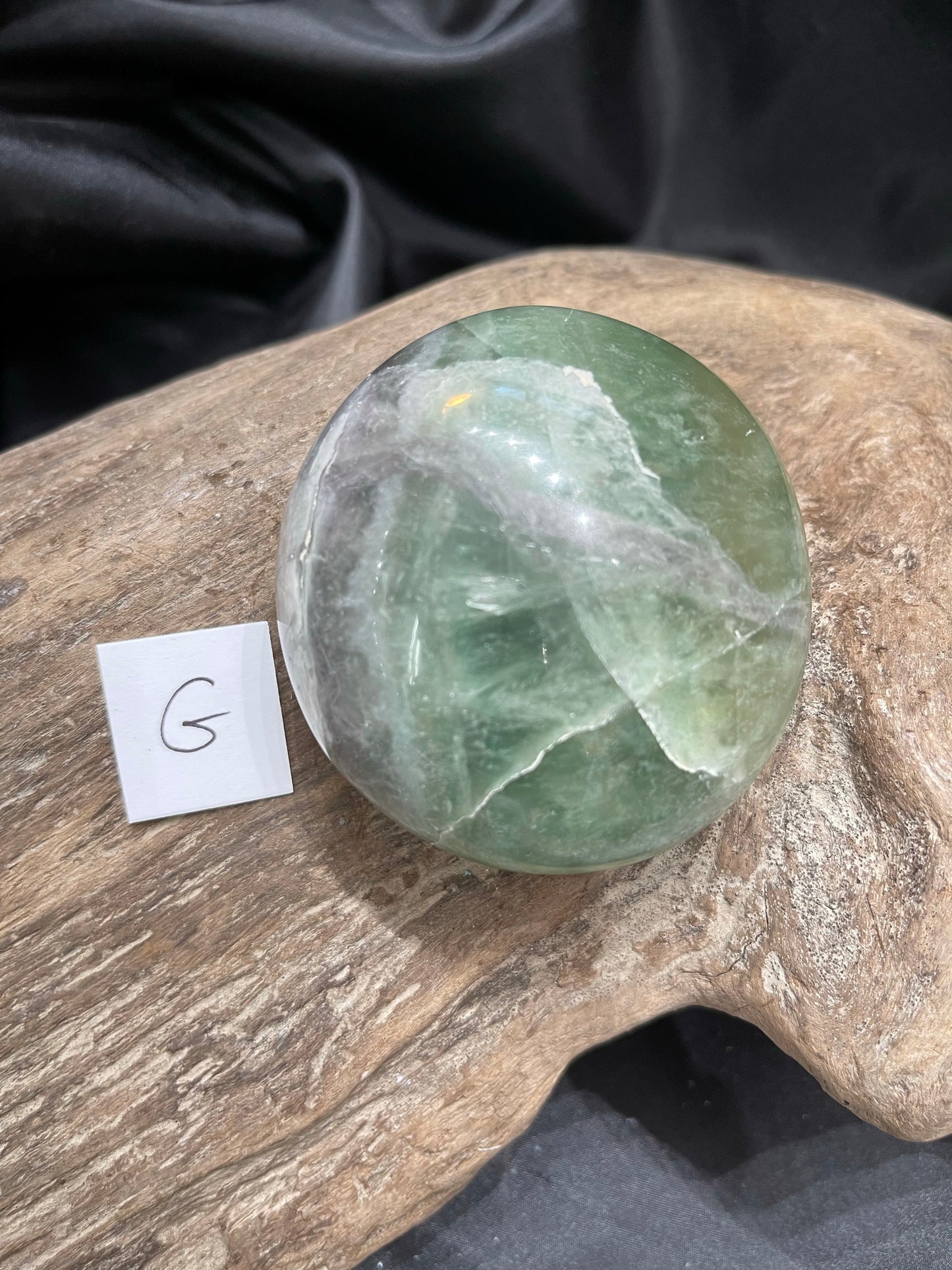 Fluorite Palm Stone