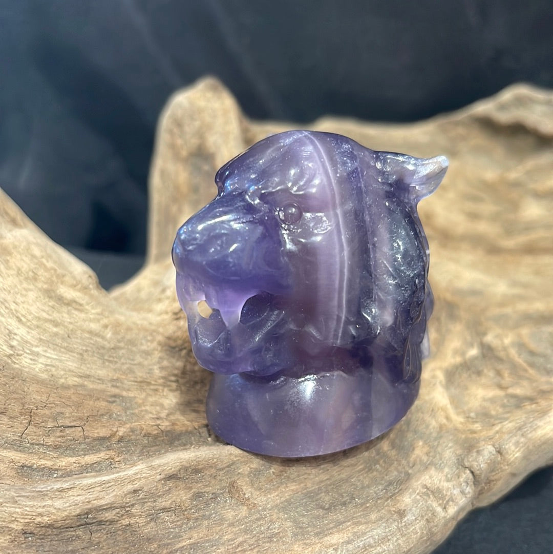 Gemstone tiger head