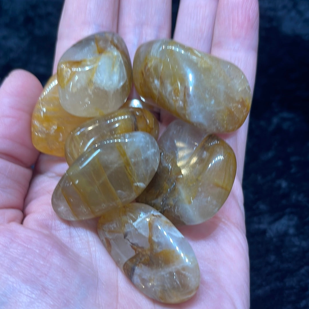 Tumbled Golden Healer (yellow hematoid Quartz)