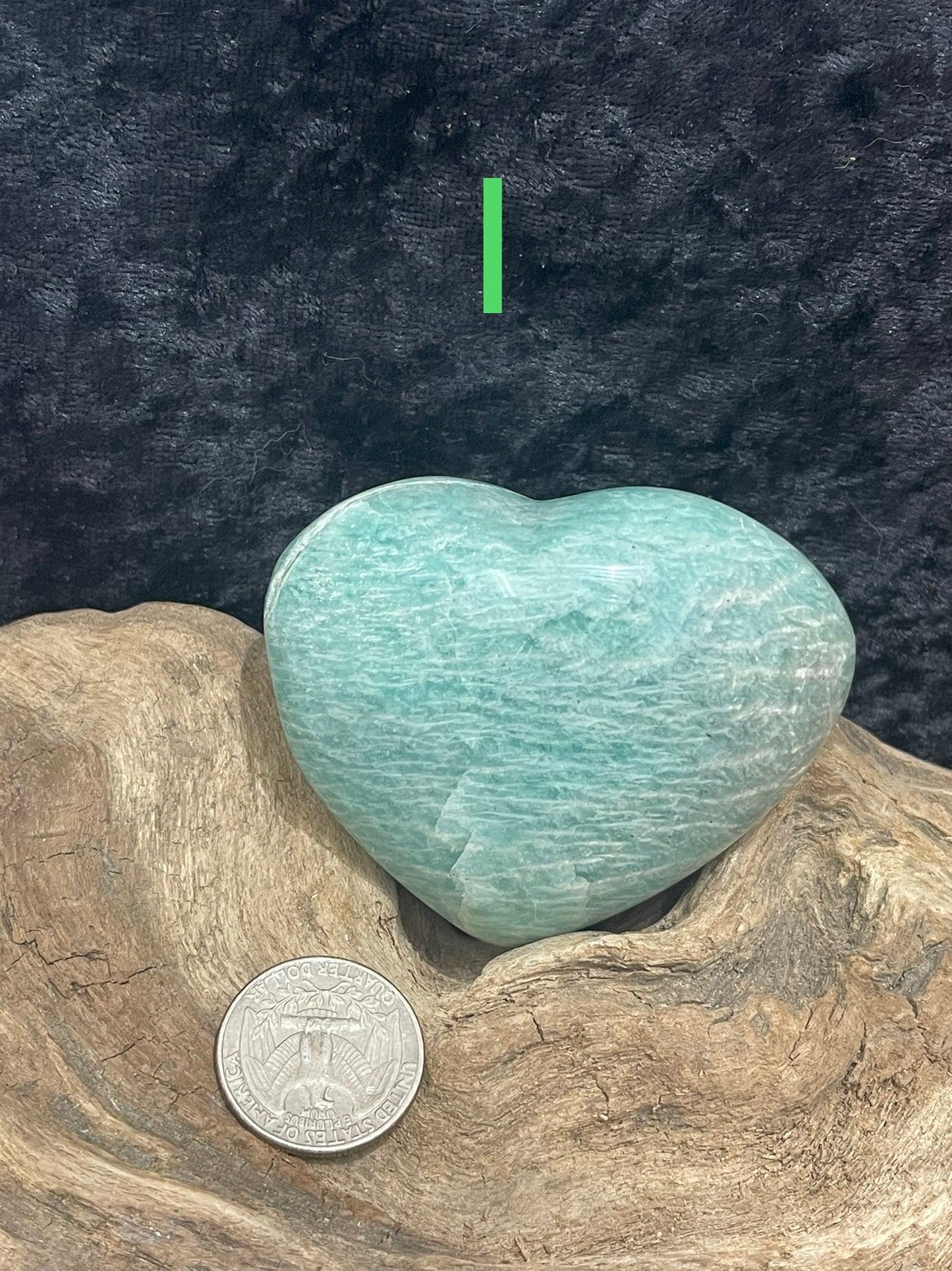 Amazonite heart