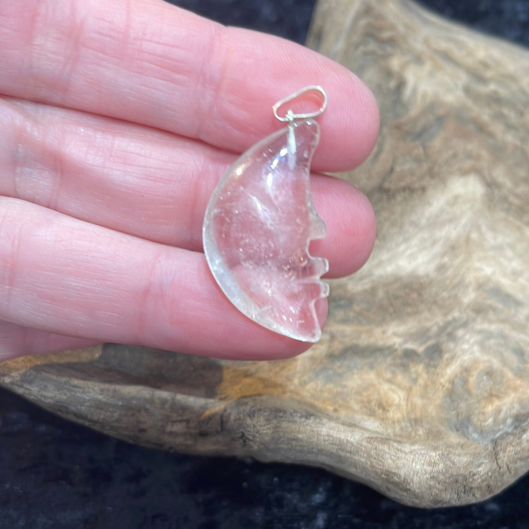 Star, heart & moon gemstone pendants