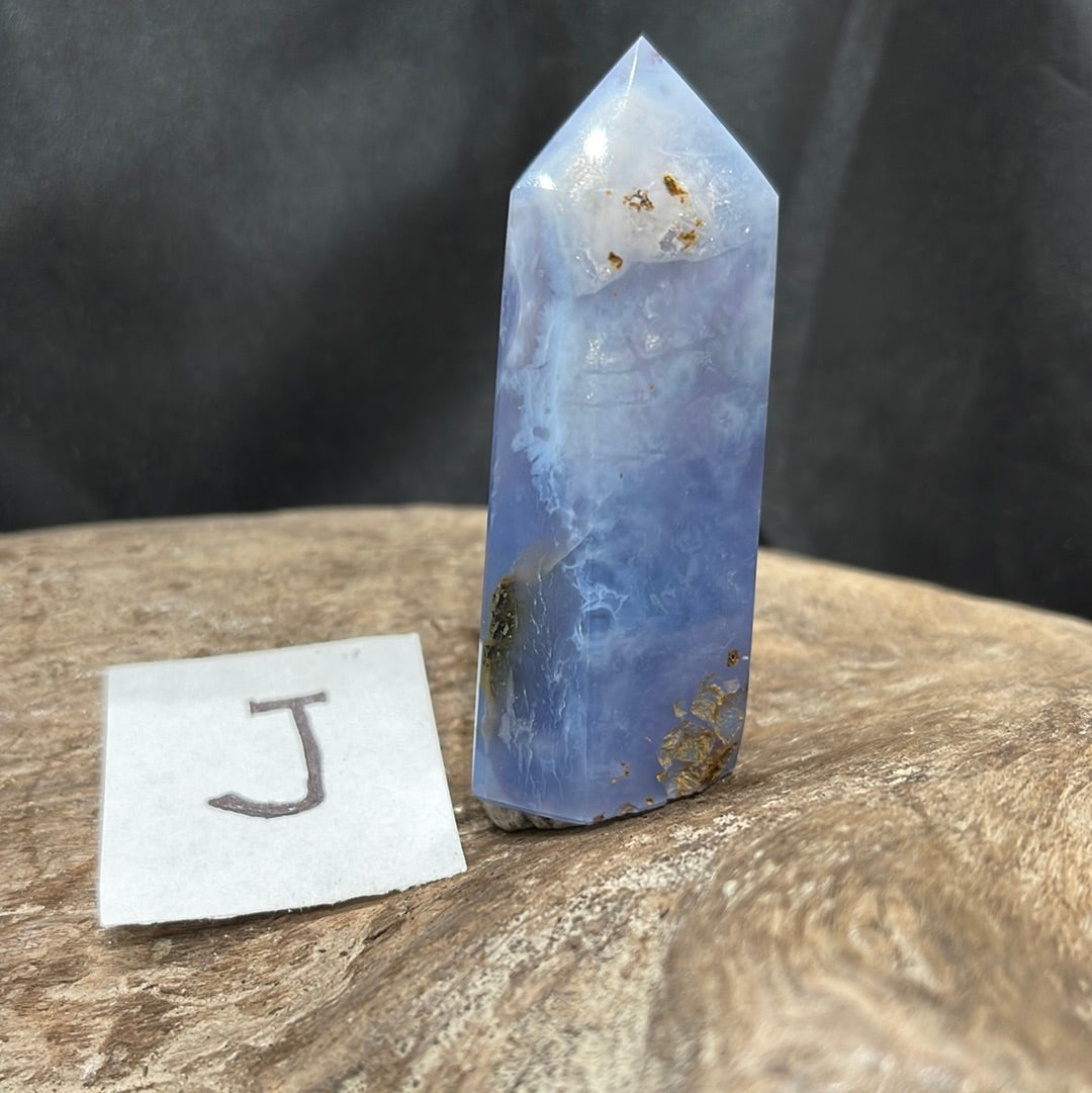 Blue Lace Agate tower