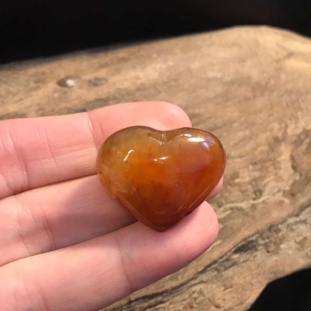 Assorted gemstone hearts