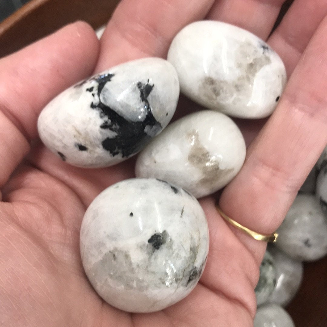 Tumbled Rainbow Moonstone