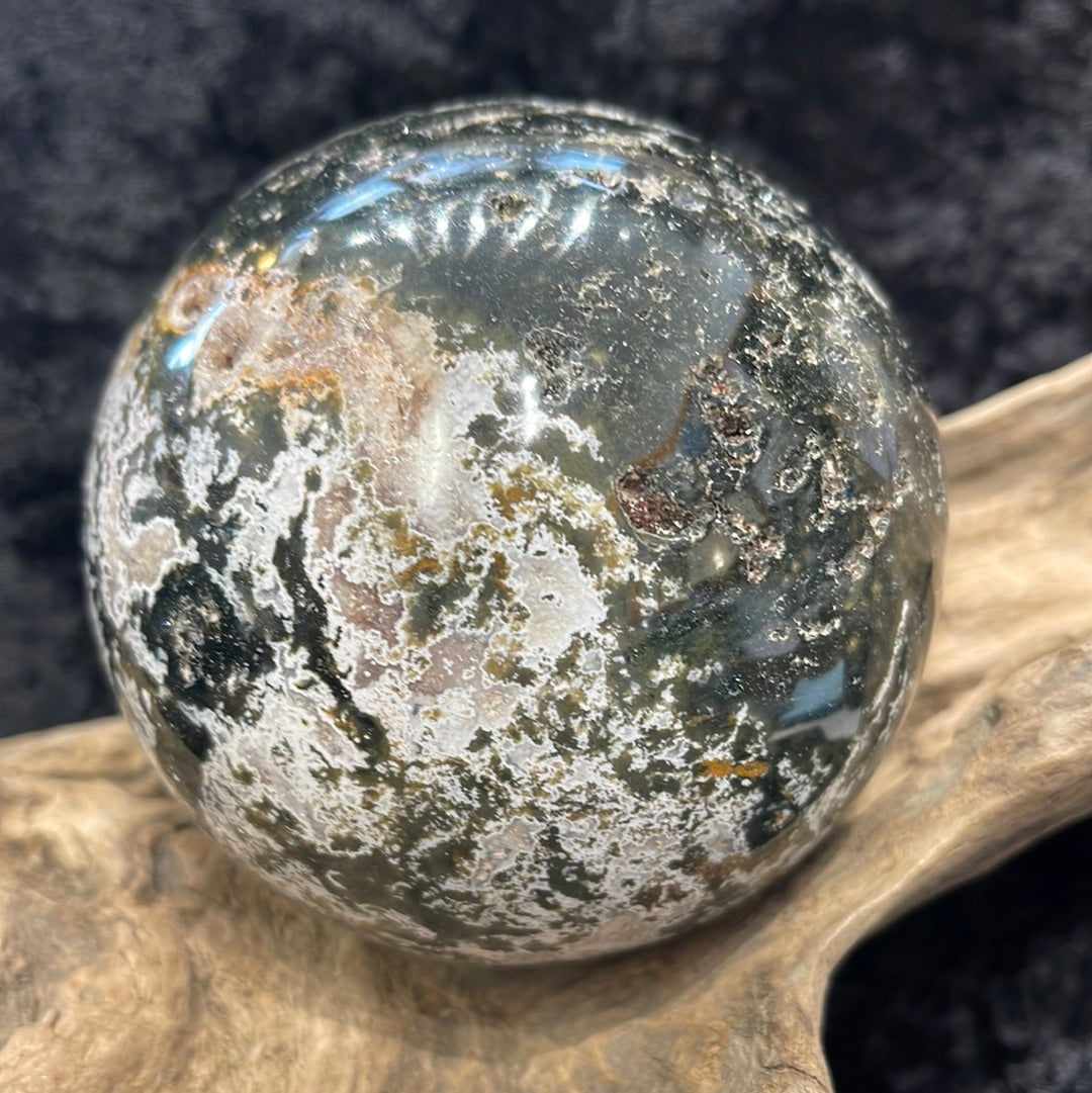 Ocean jasper jumbo hearts and spheres